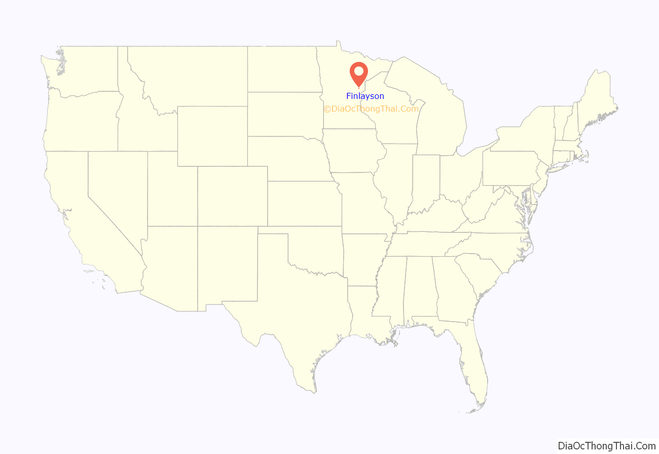 Map of Finlayson city