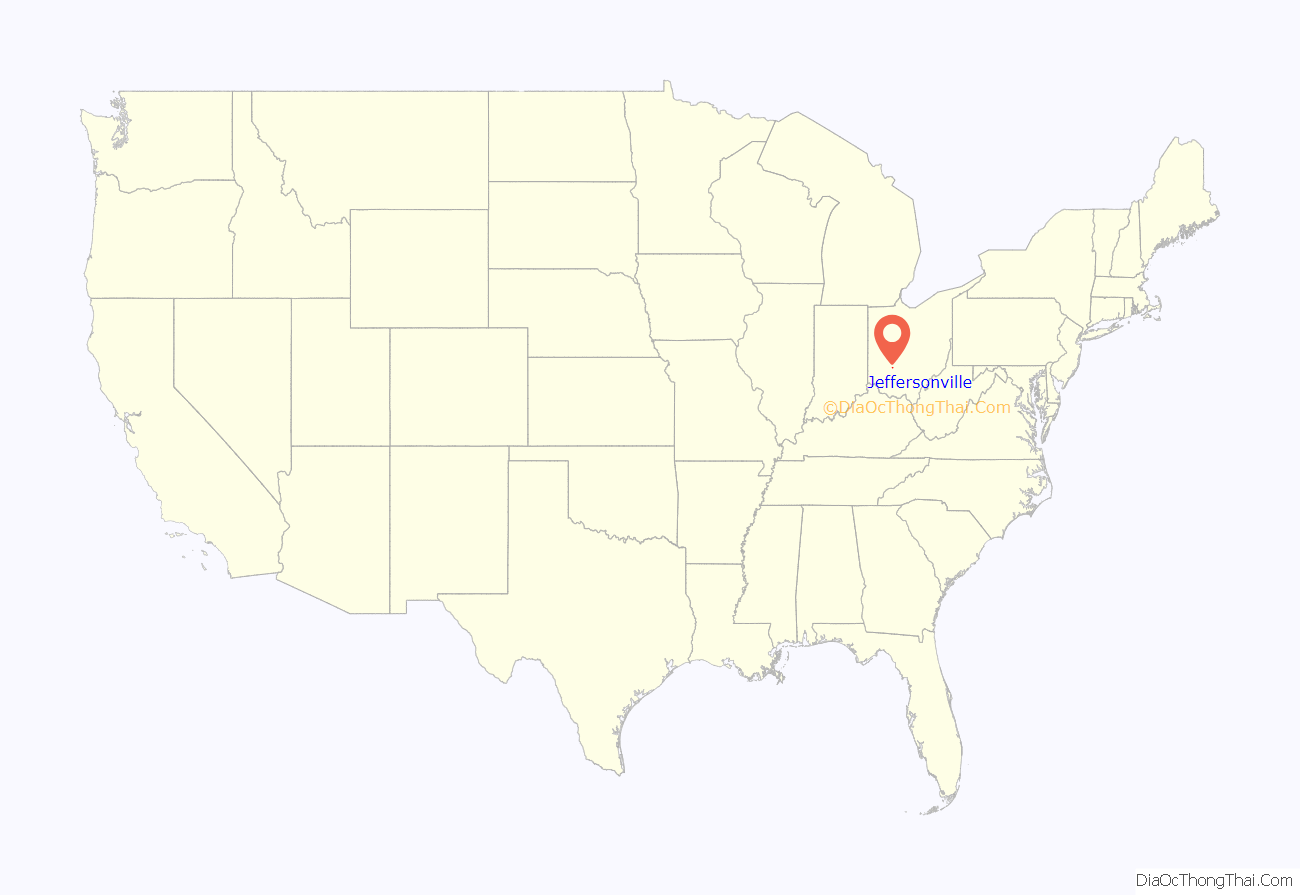 Map of Jeffersonville village, Ohio