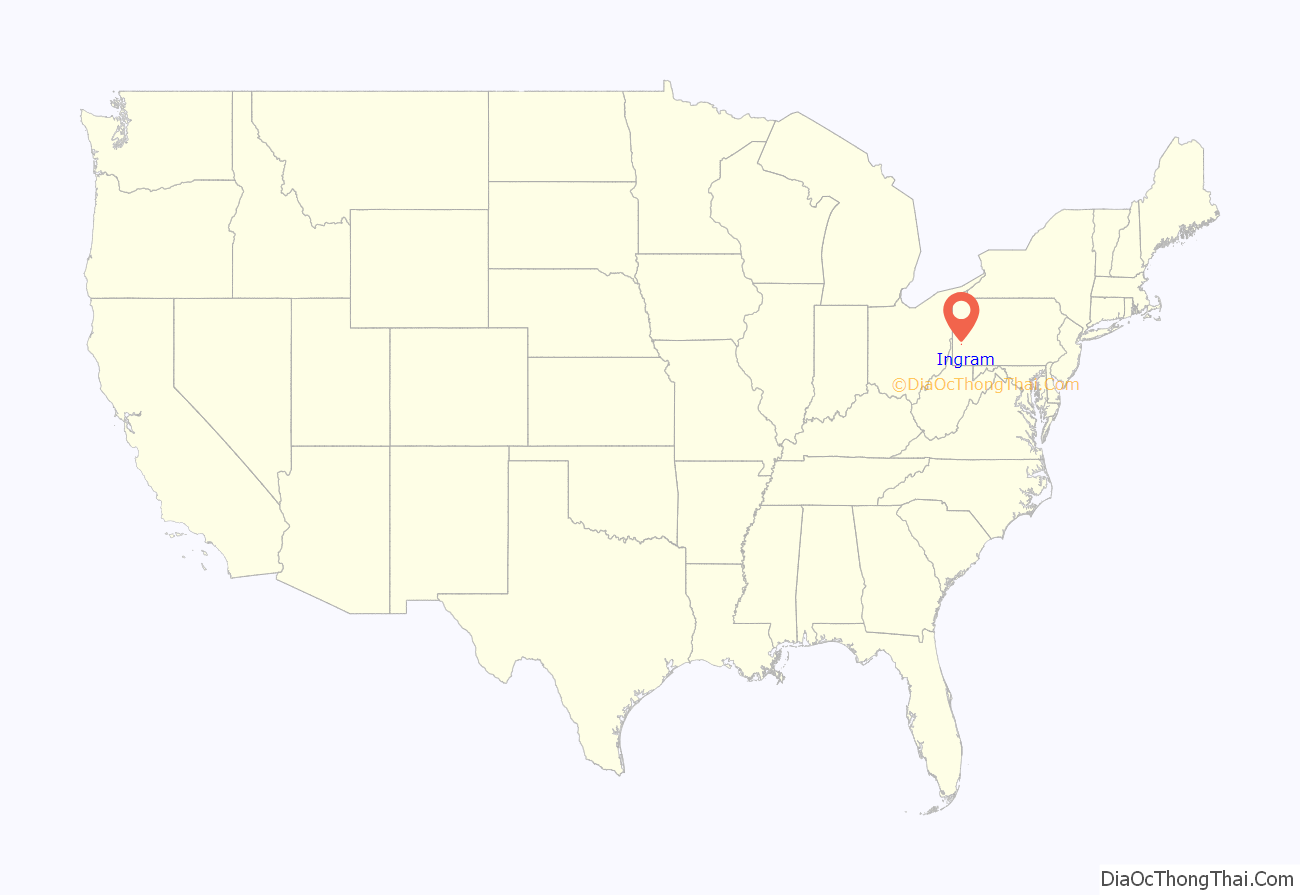 Map of Ingram borough, Pennsylvania