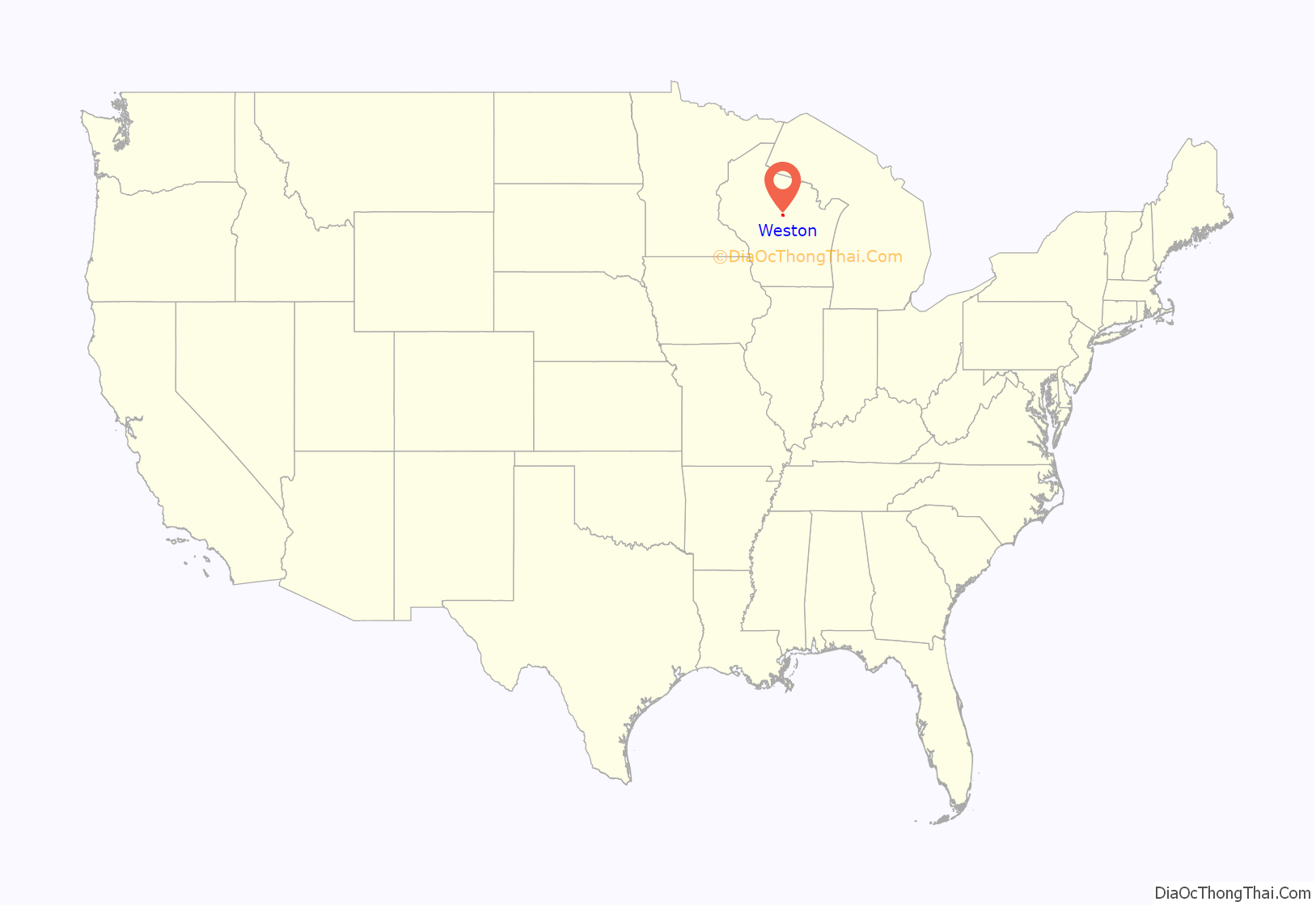 Map of Weston village, Wisconsin