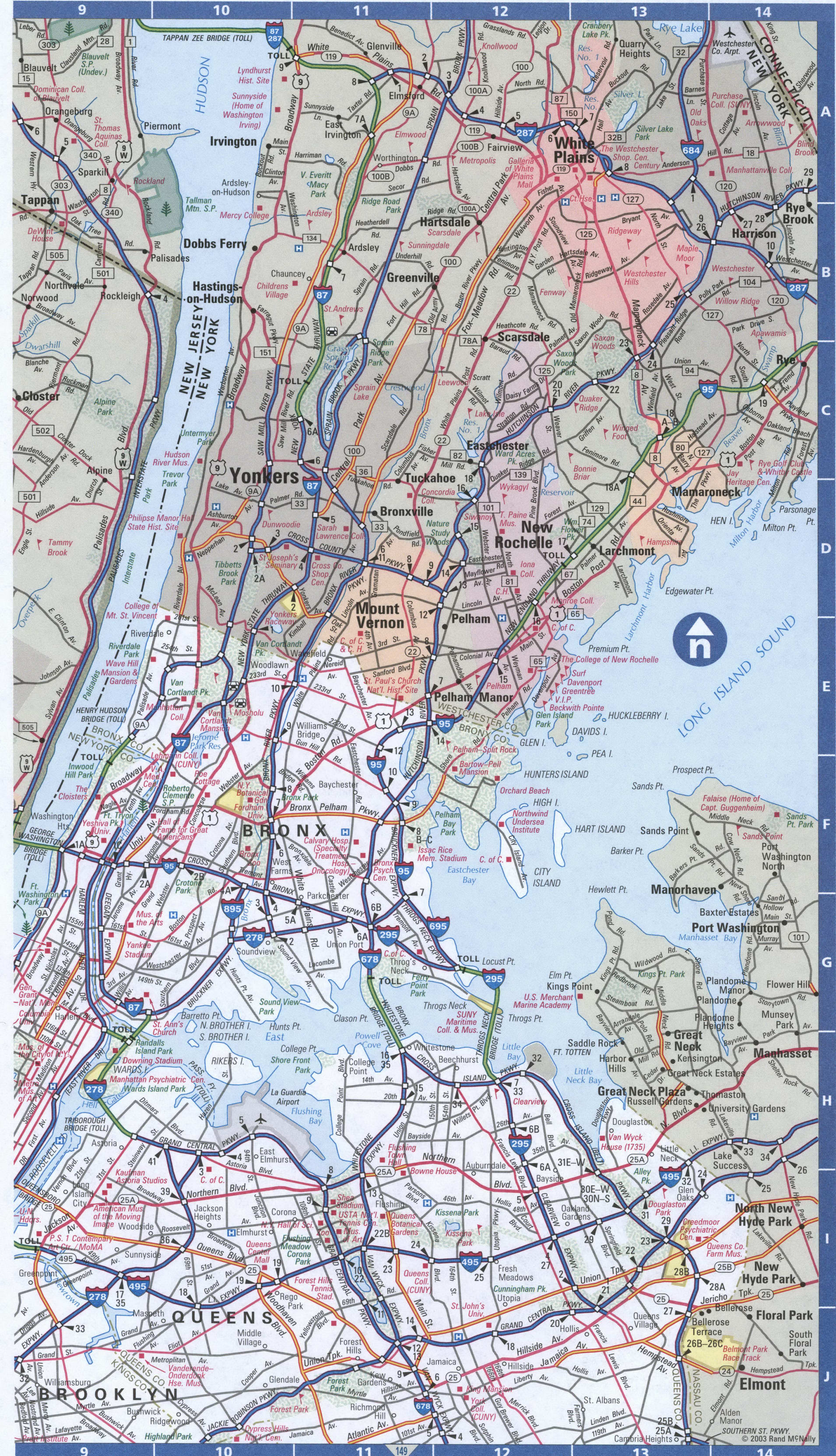 Map of New York city vicinity