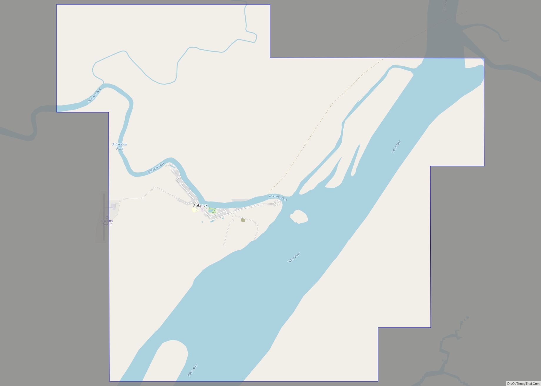 Map of Alakanuk city