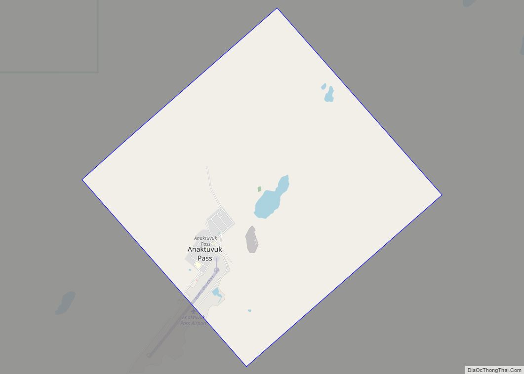 Map of Anaktuvuk Pass city