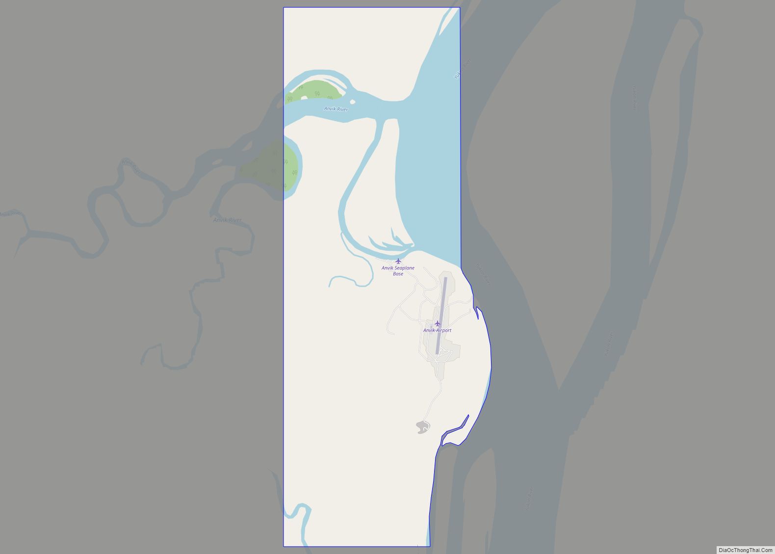 Map of Anvik city