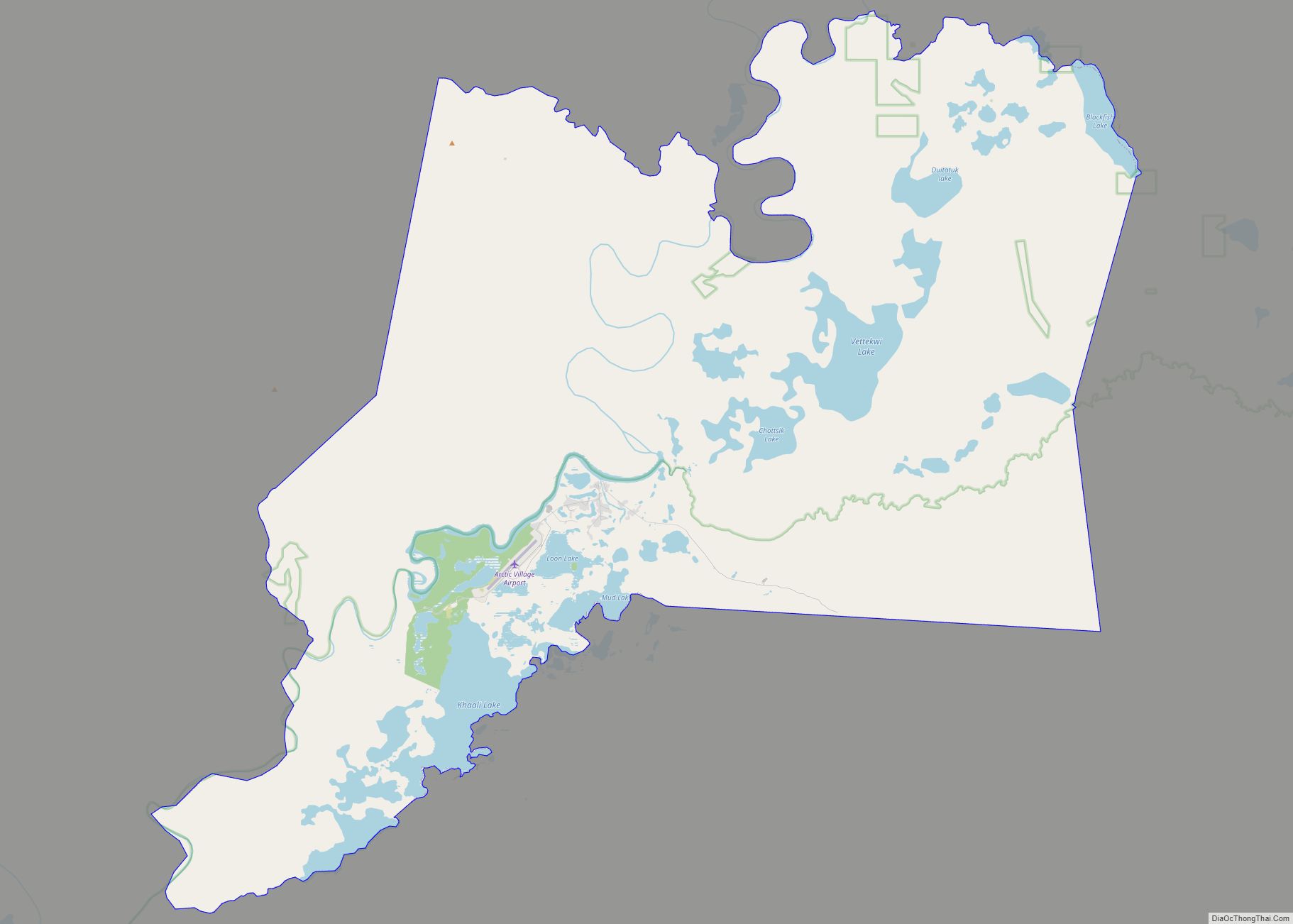 Map of Arctic Village CDP