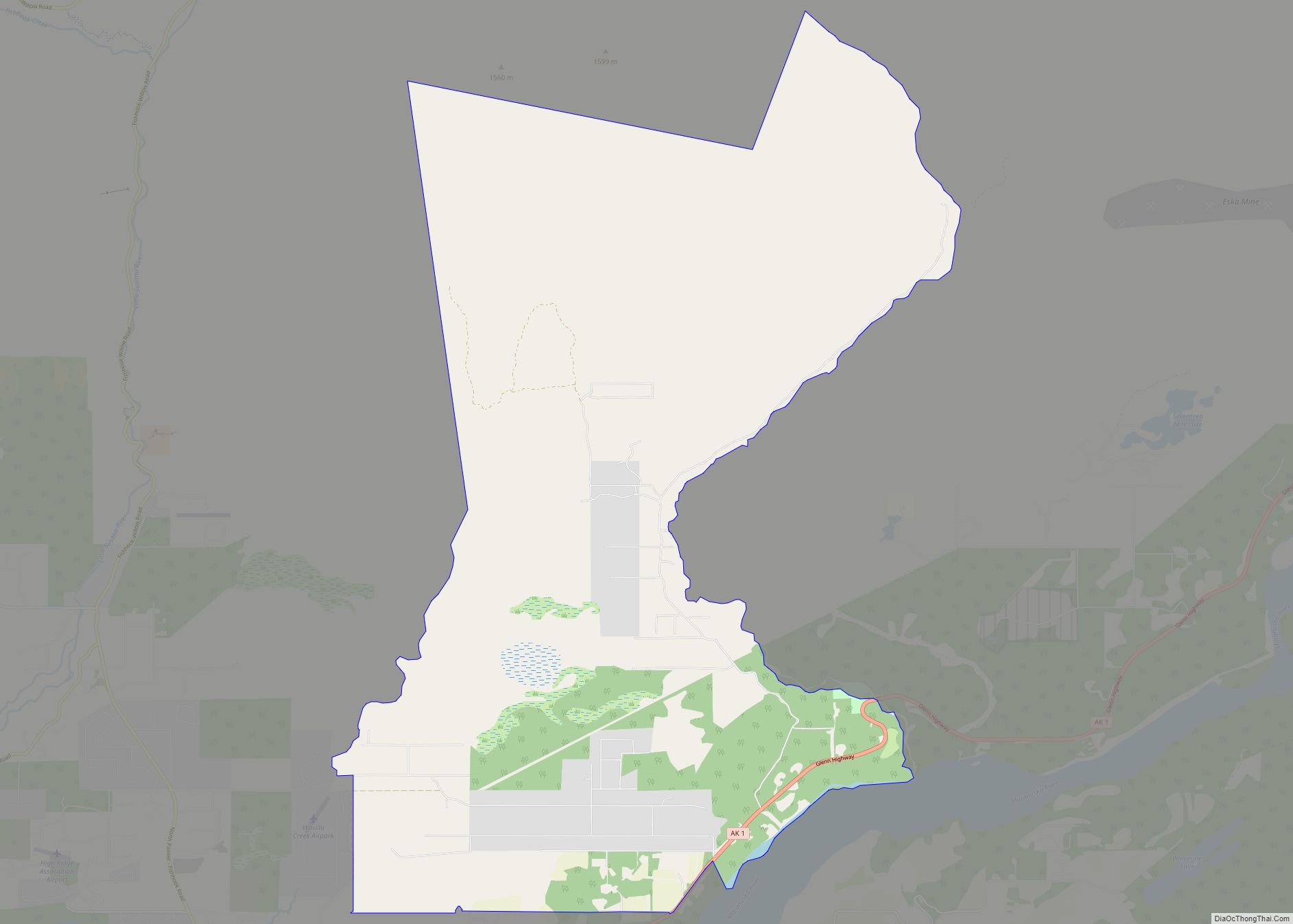 Map of Buffalo Soapstone CDP