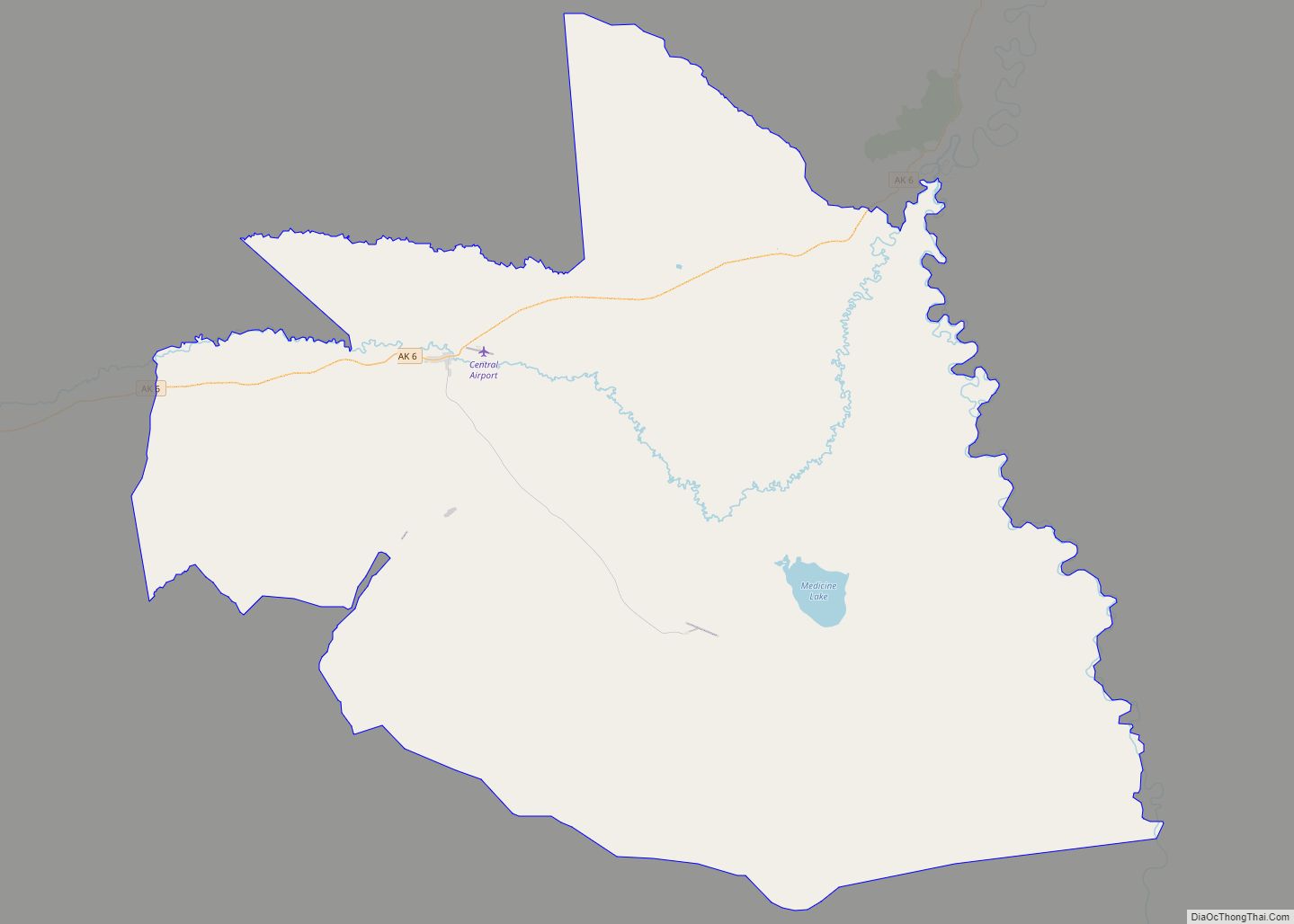 Map of Central CDP