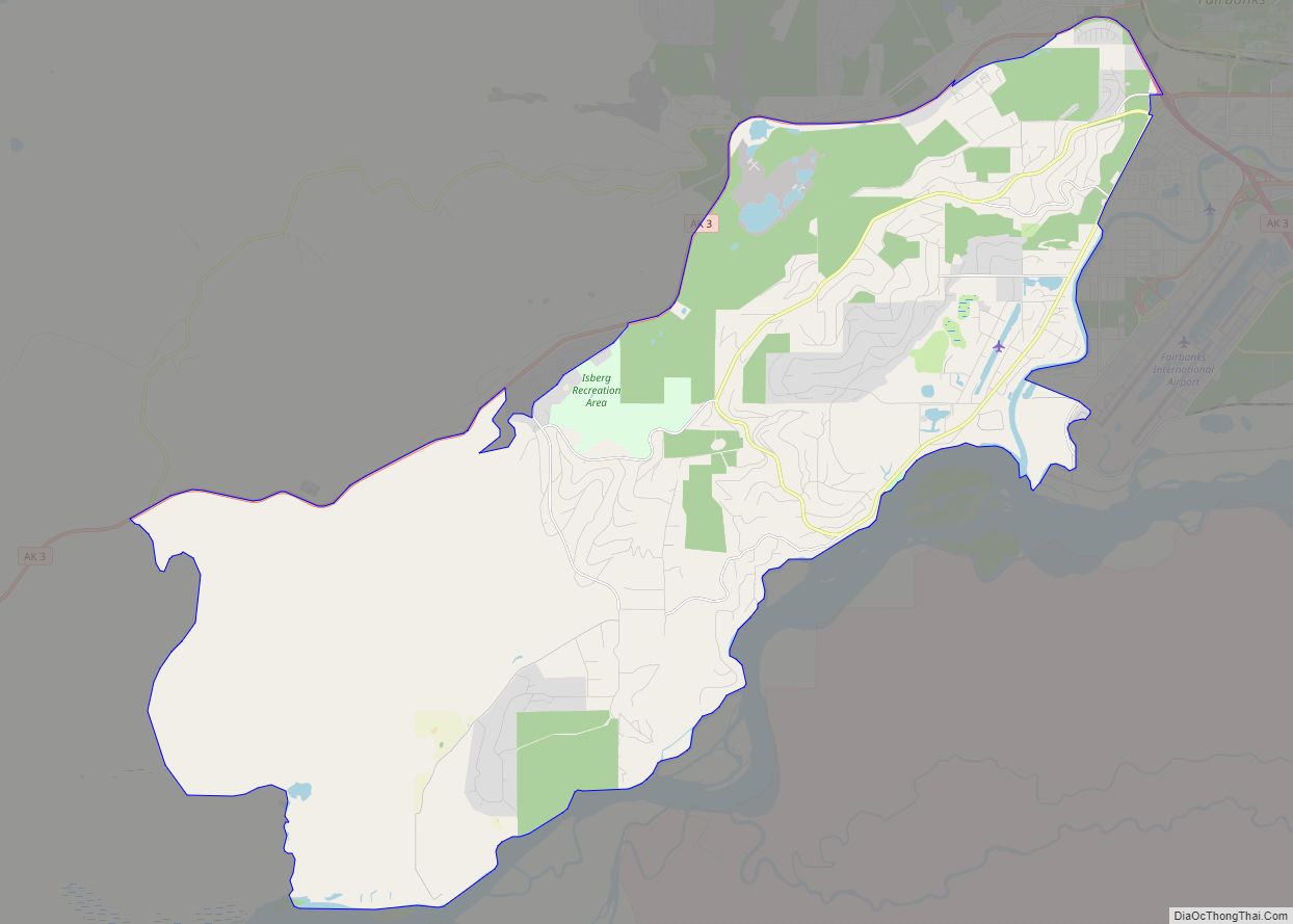 Map of Chena Ridge CDP