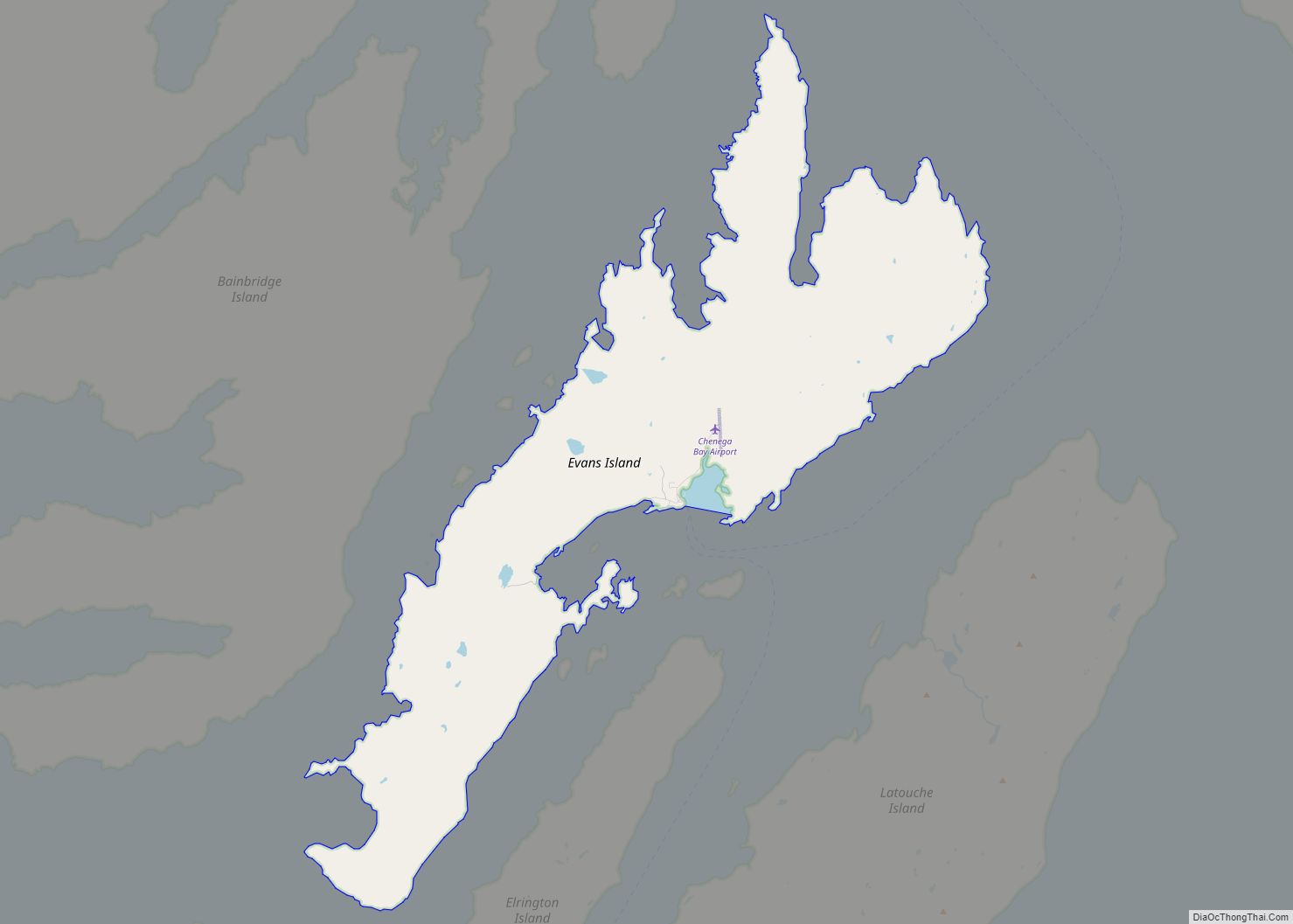 Map of Chenega CDP
