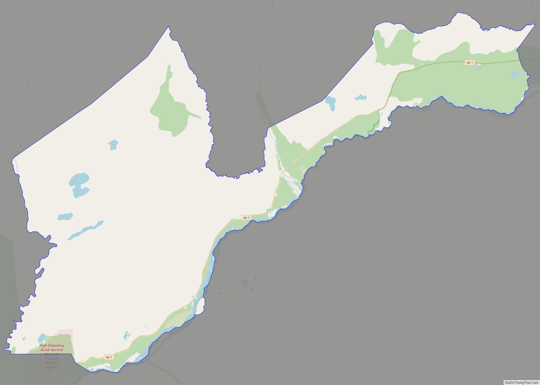 Map of Chistochina CDP