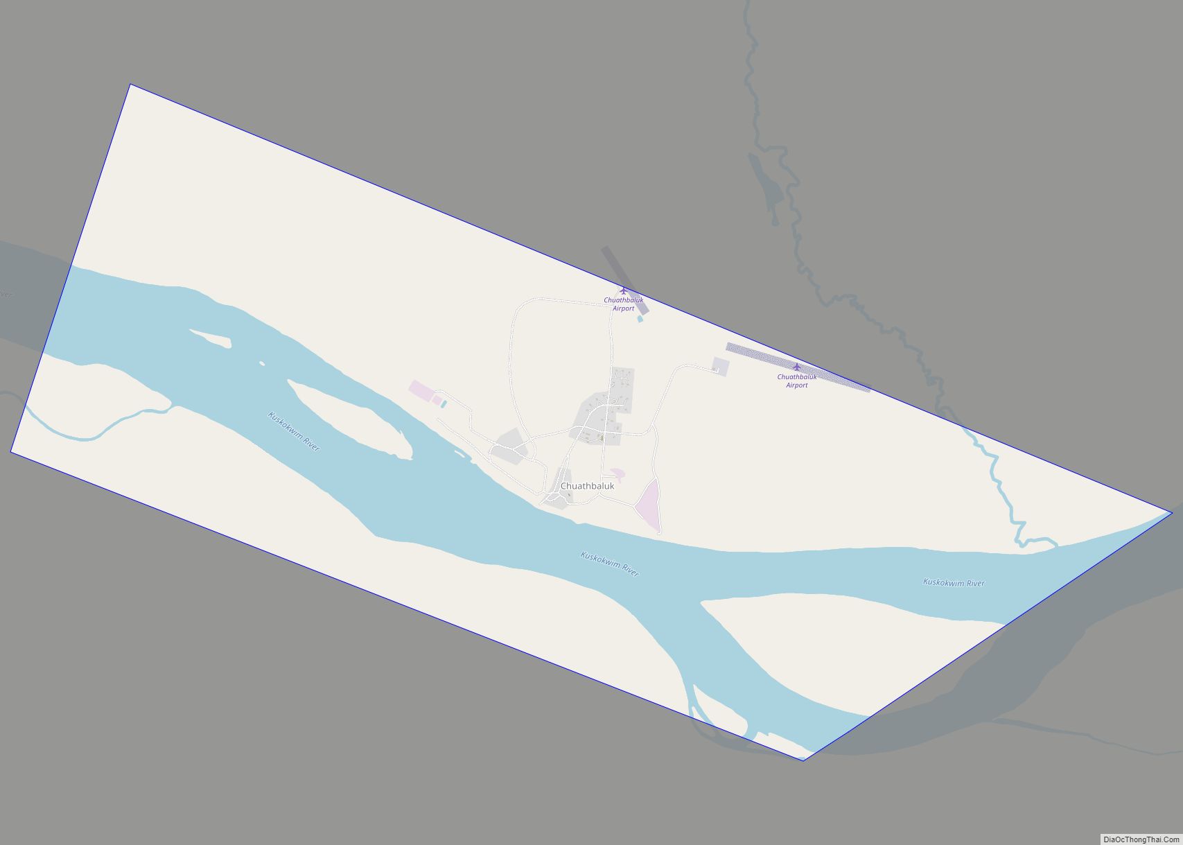 Map of Chuathbaluk city