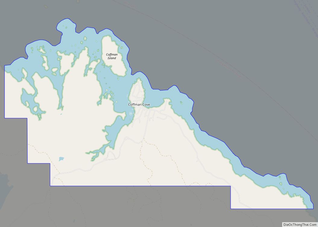 Map of Coffman Cove city