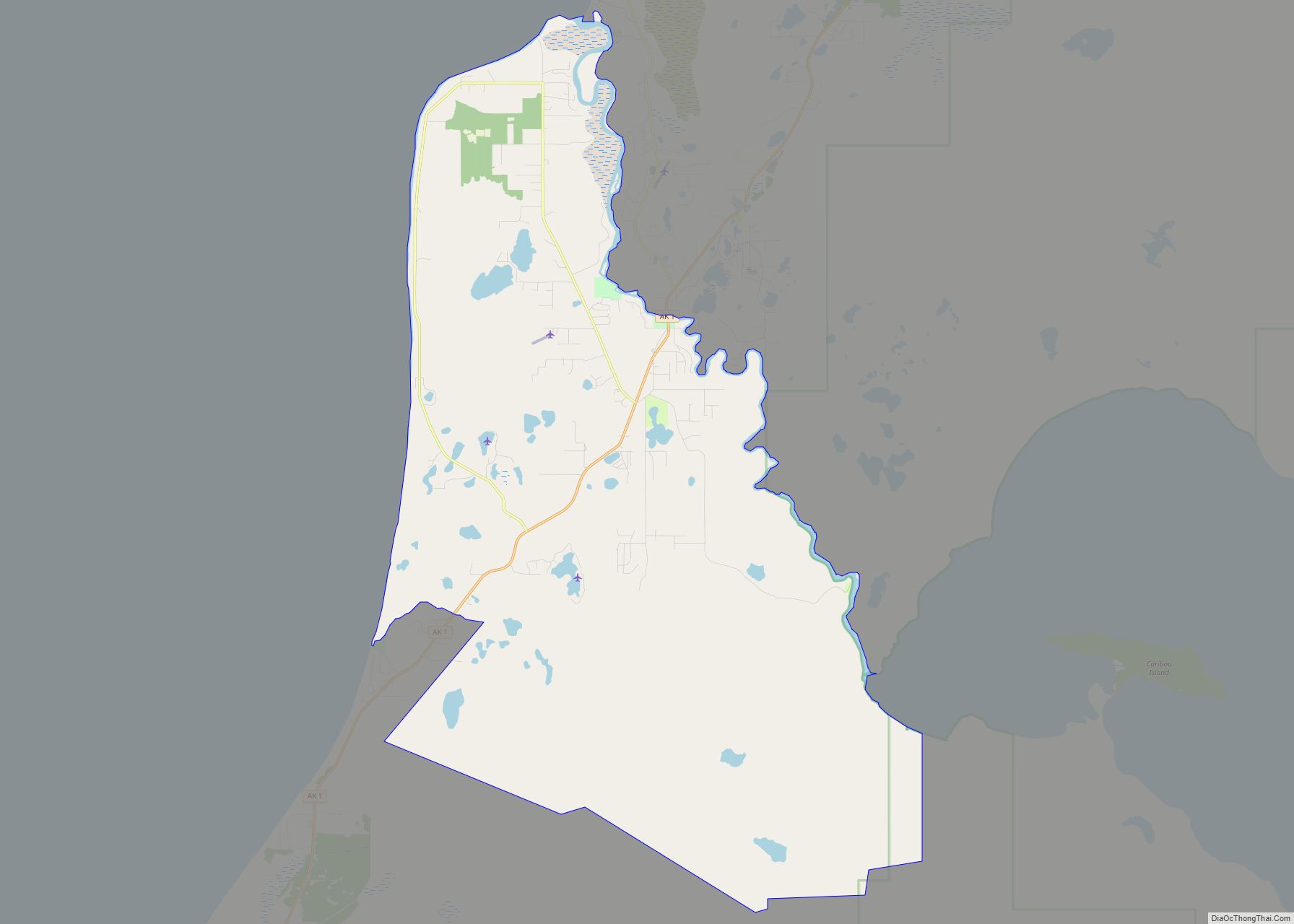 Map of Cohoe CDP