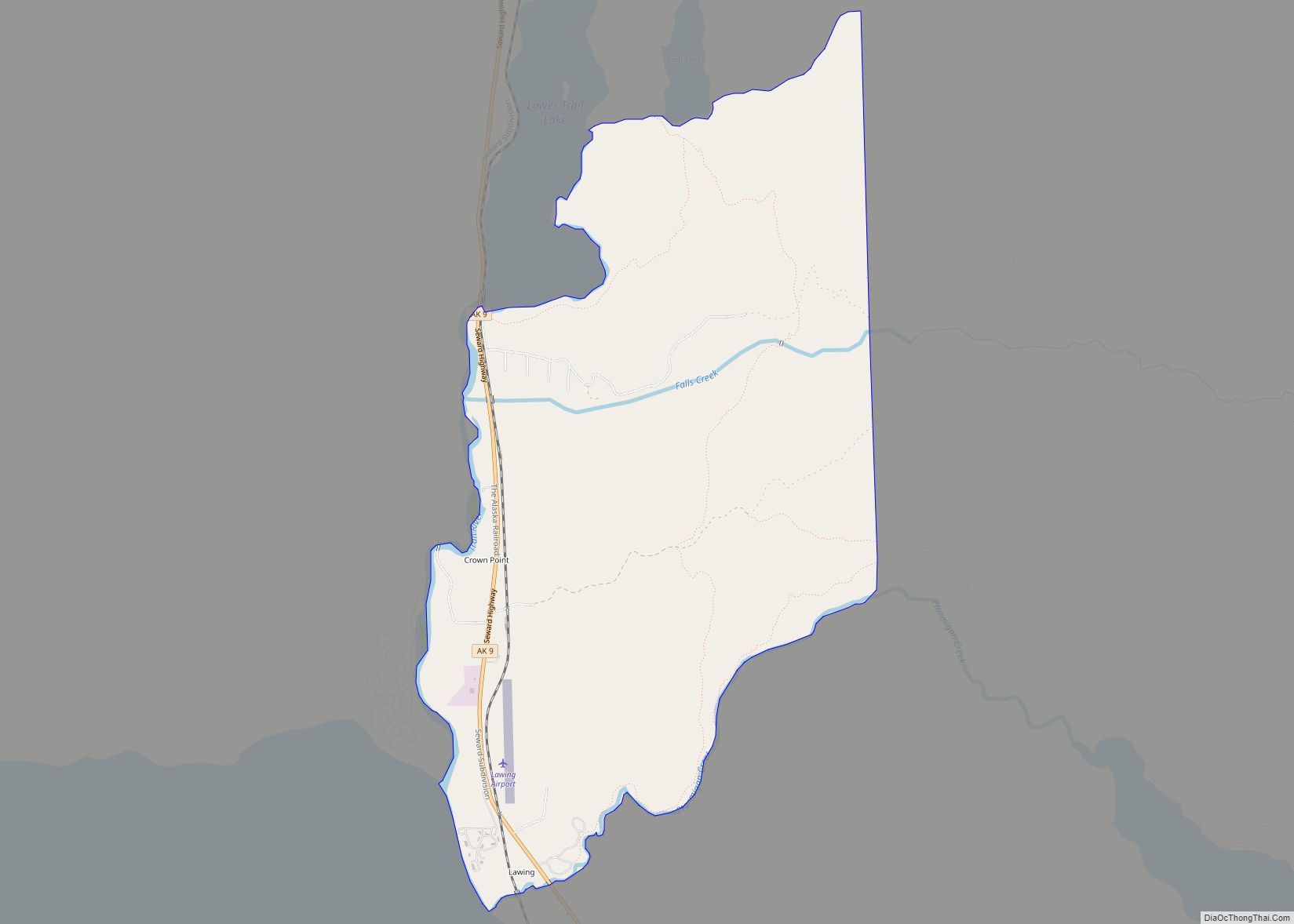 Map of Crown Point CDP