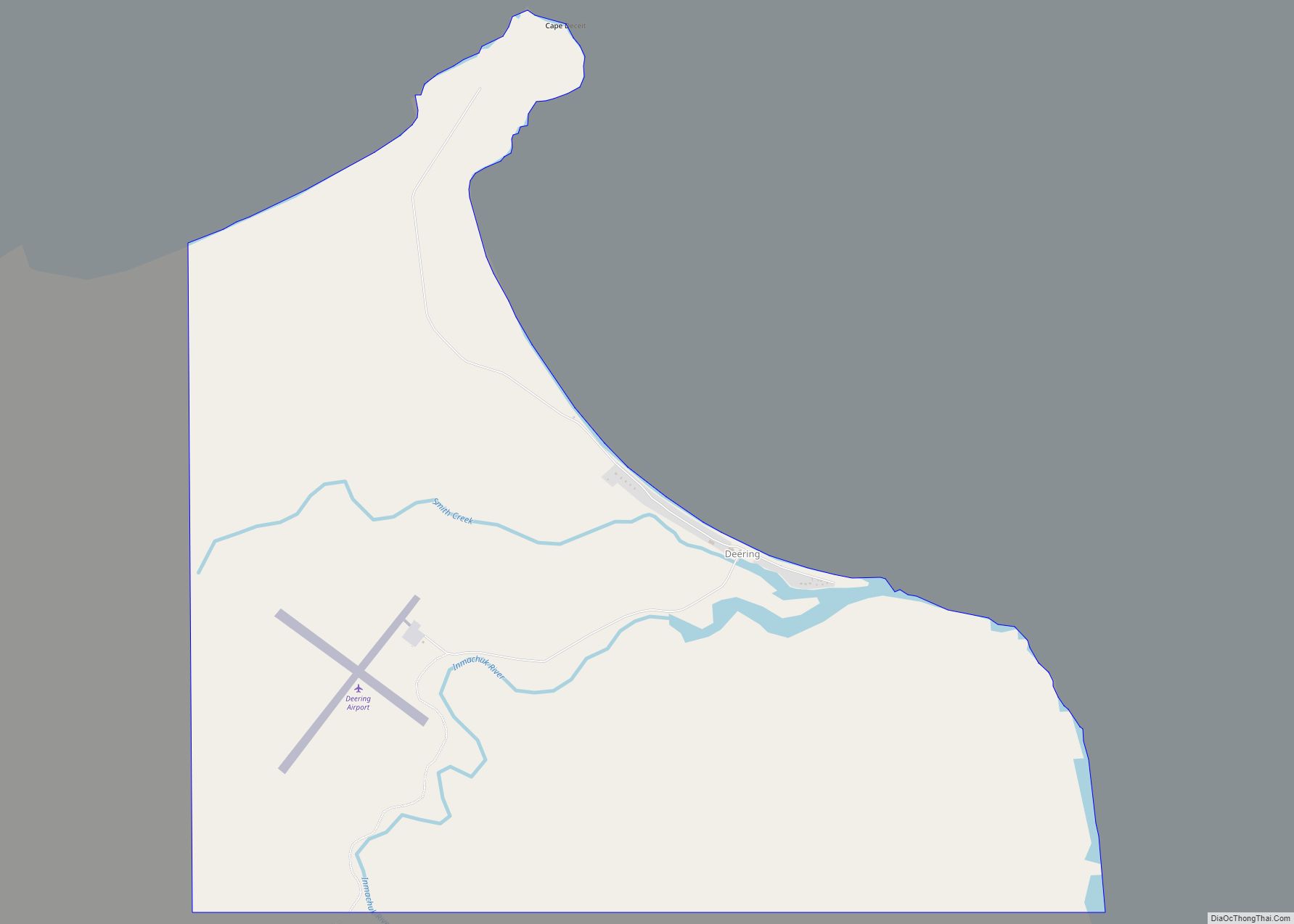 Map of Deering city