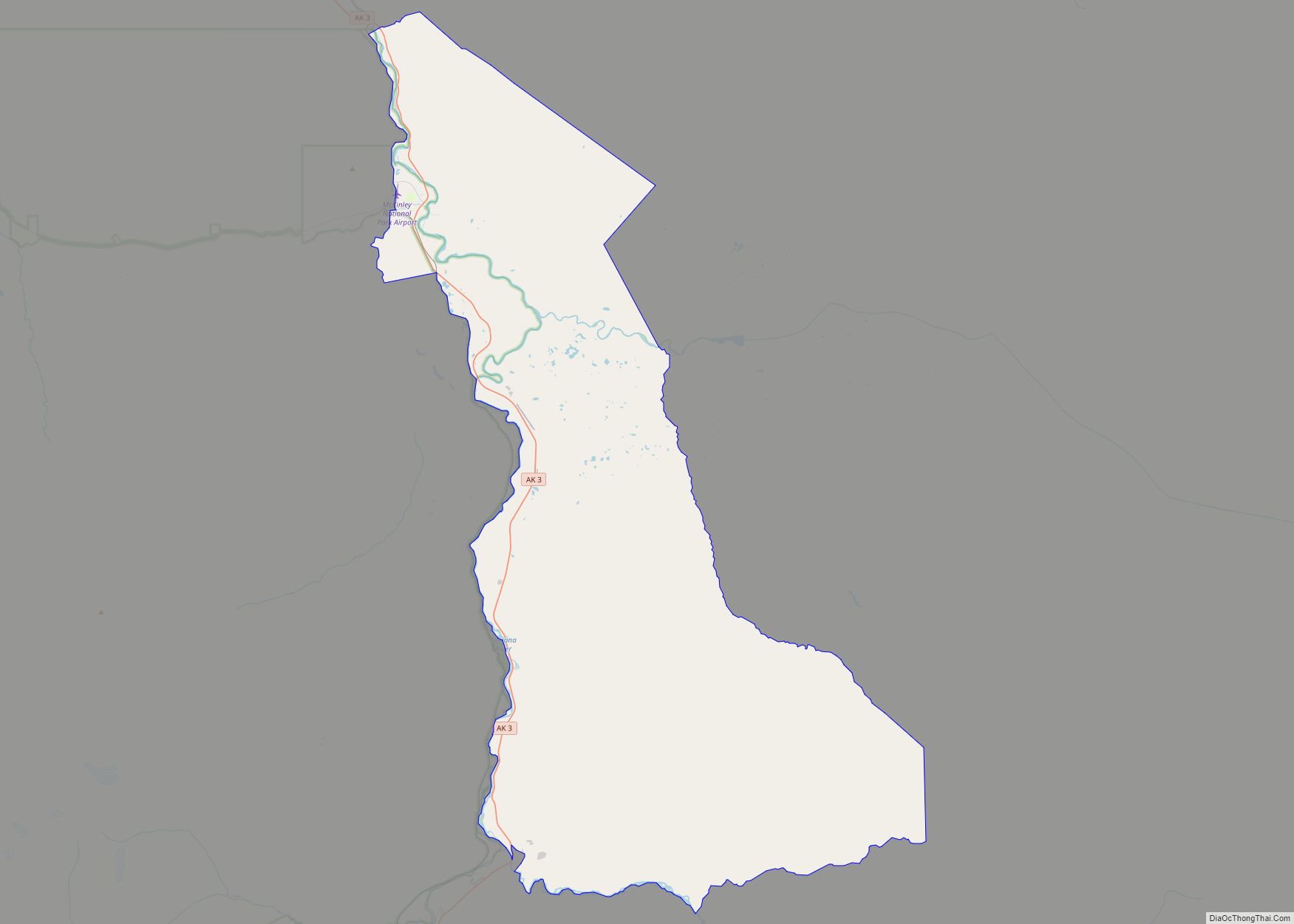 Map of Denali Park CDP
