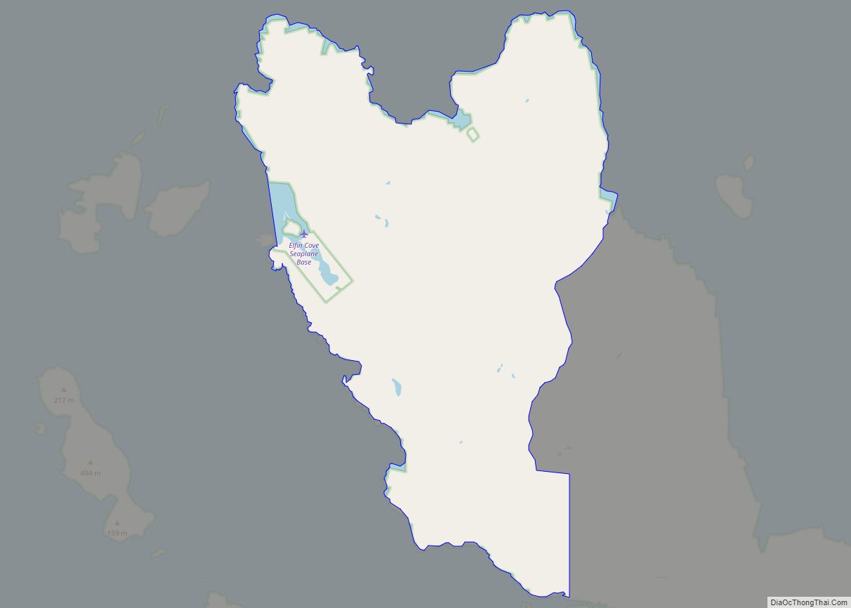 Map of Elfin Cove CDP