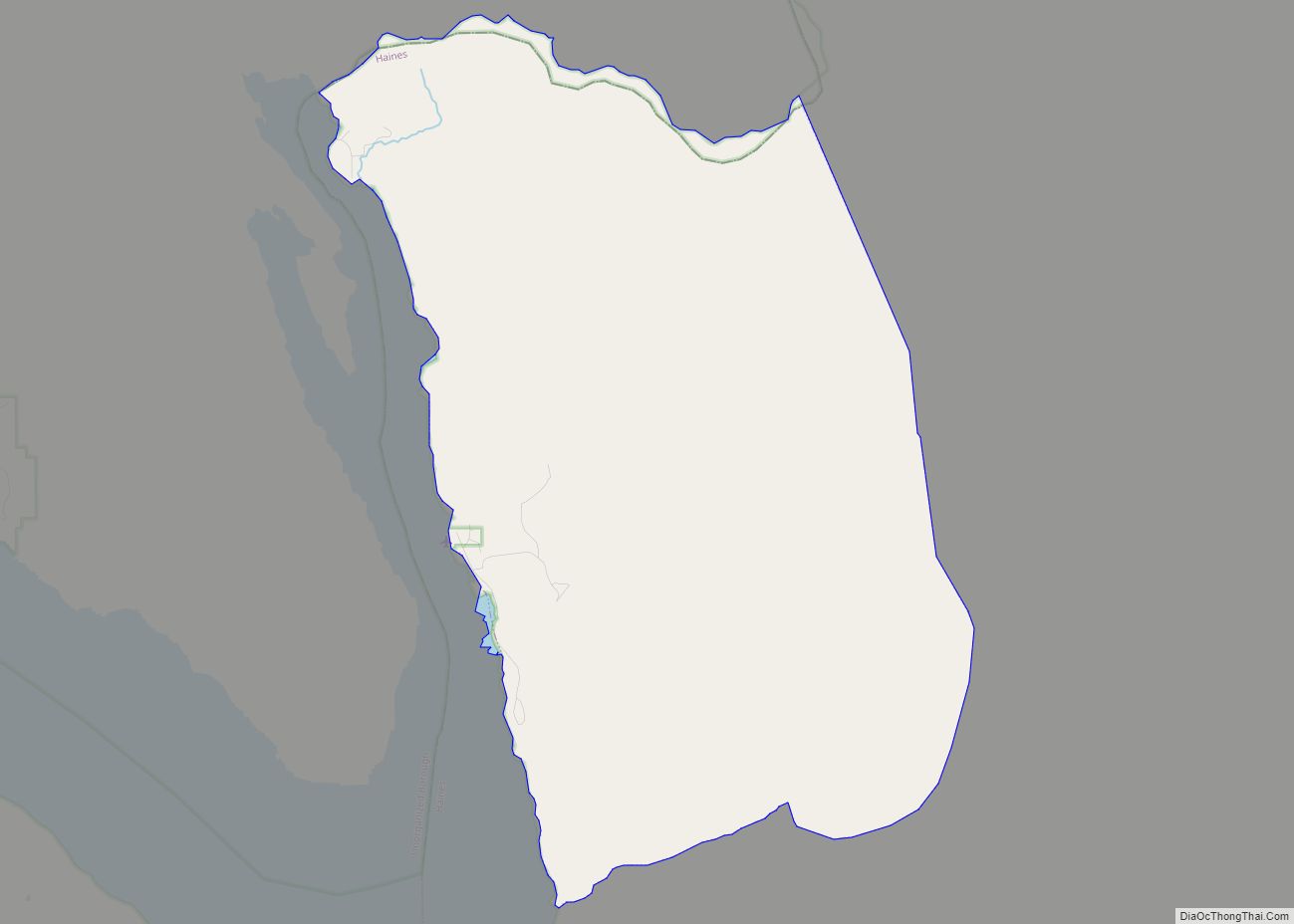Map of Excursion Inlet CDP