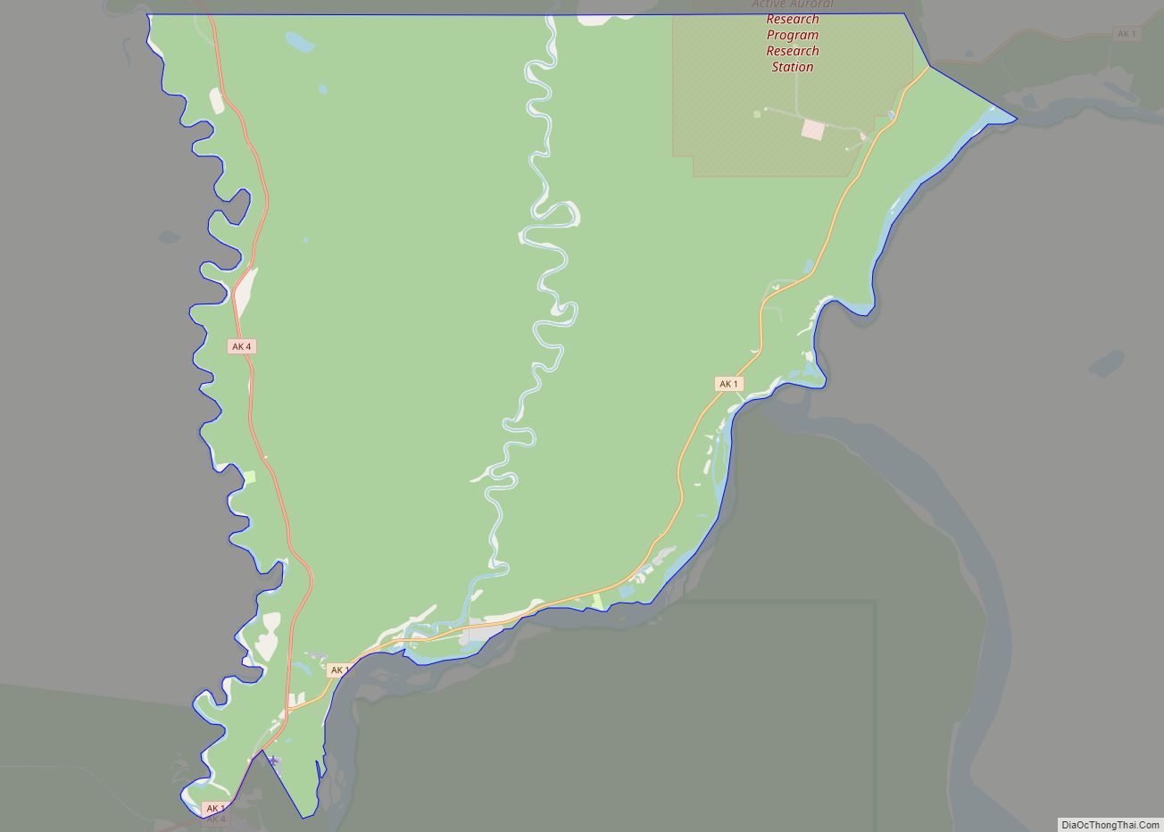 Map of Gakona CDP