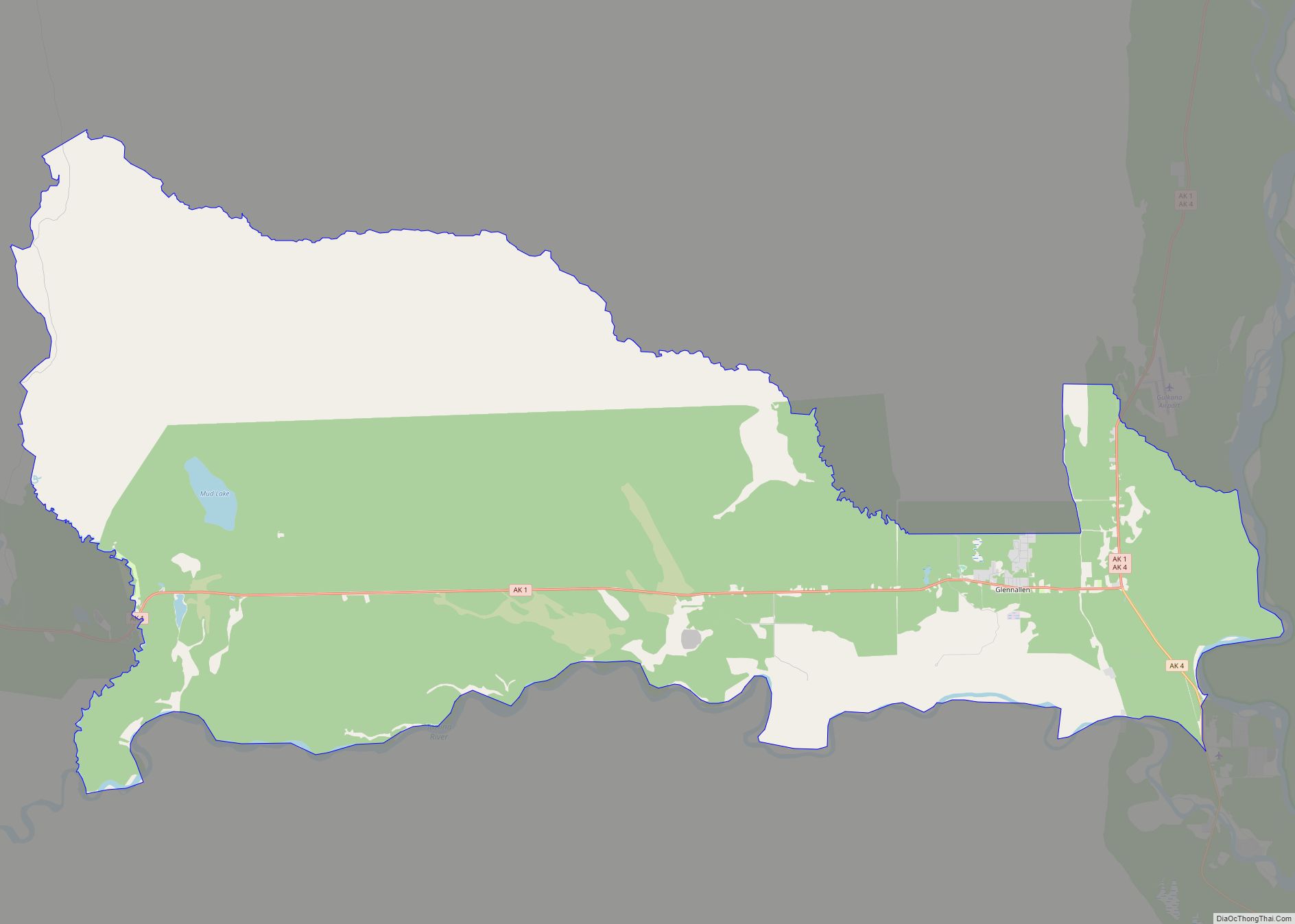 Map of Glennallen CDP