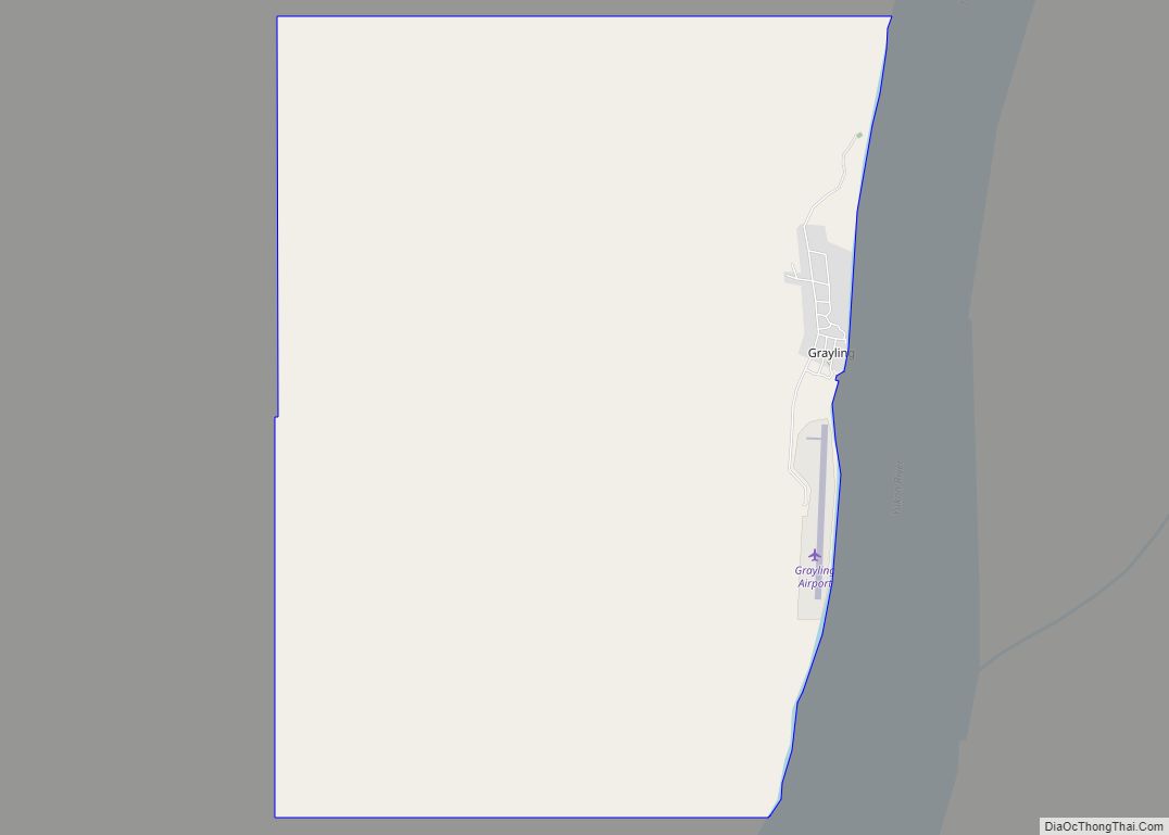 Map of Grayling city