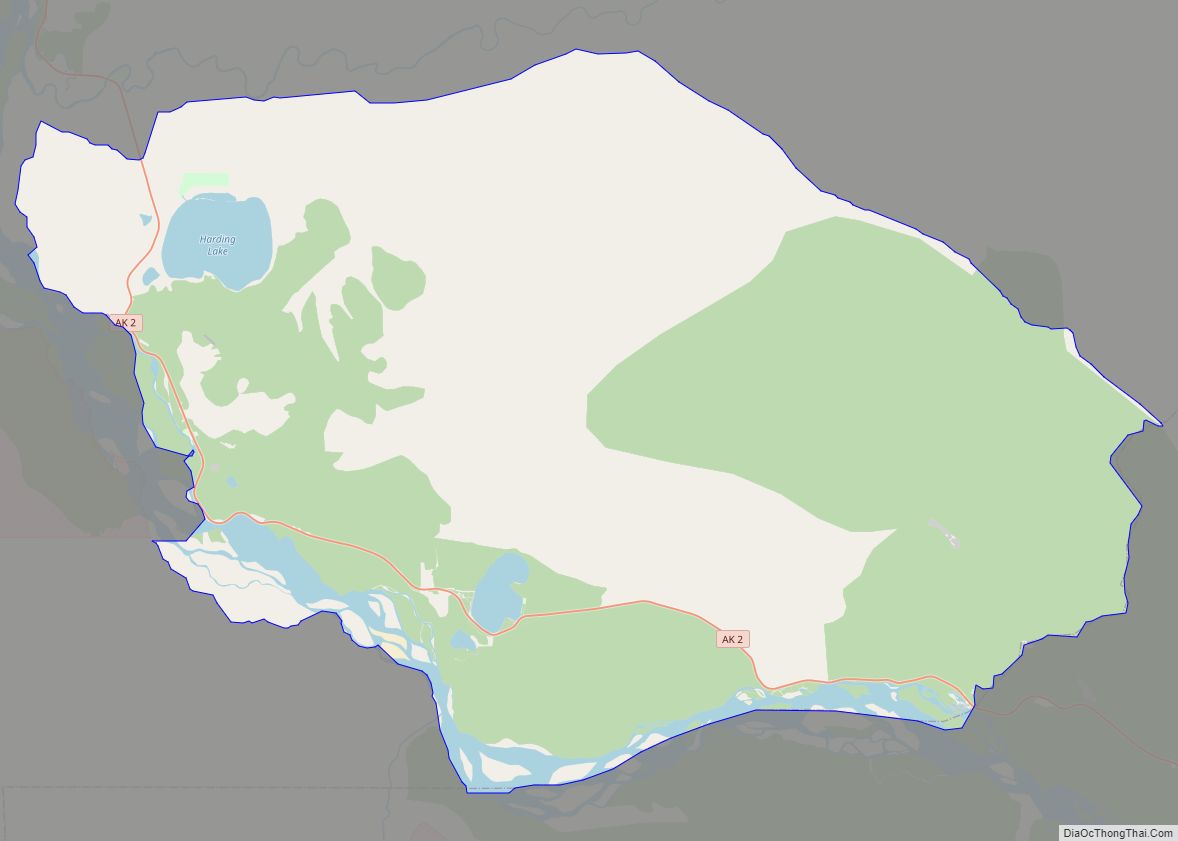 Map of Harding-Birch Lakes CDP