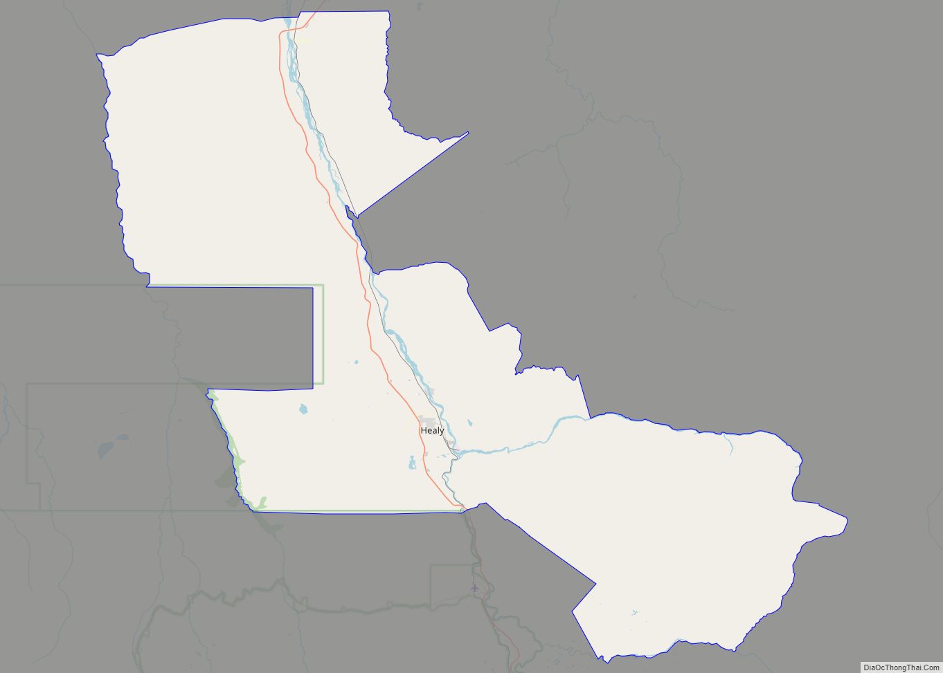 Map of Healy CDP