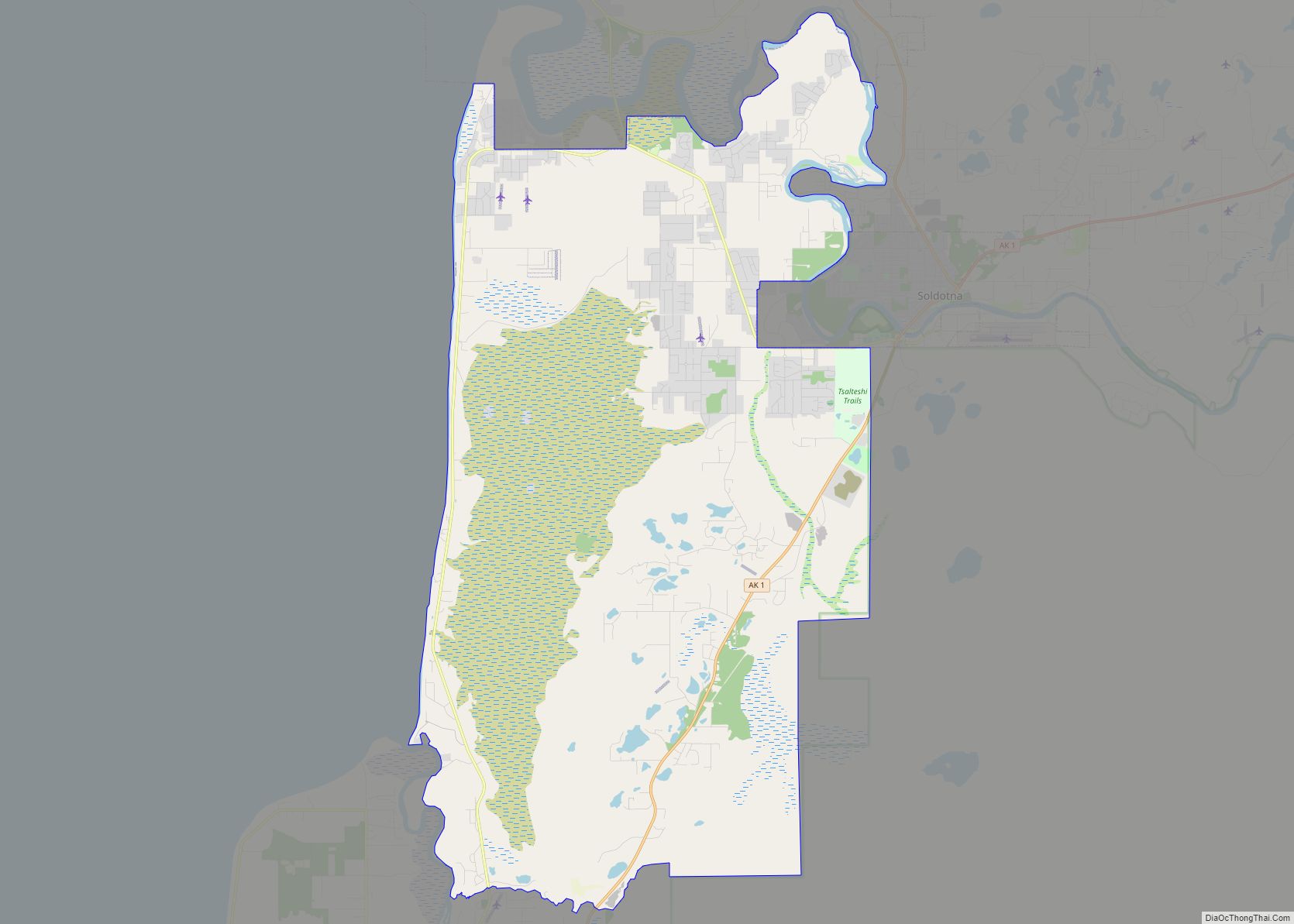 Map of Kalifornsky CDP