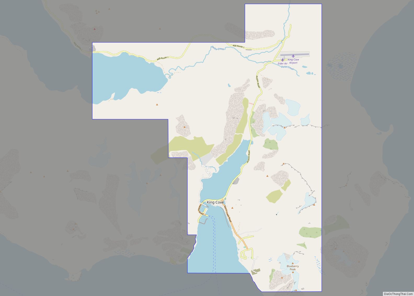 Map of King Cove city