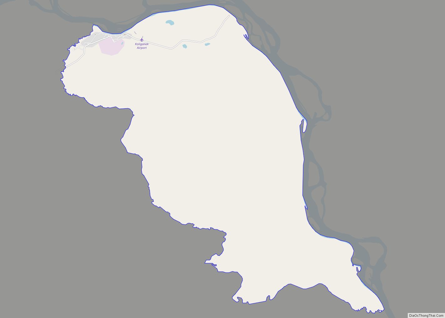 Map of Koliganek CDP
