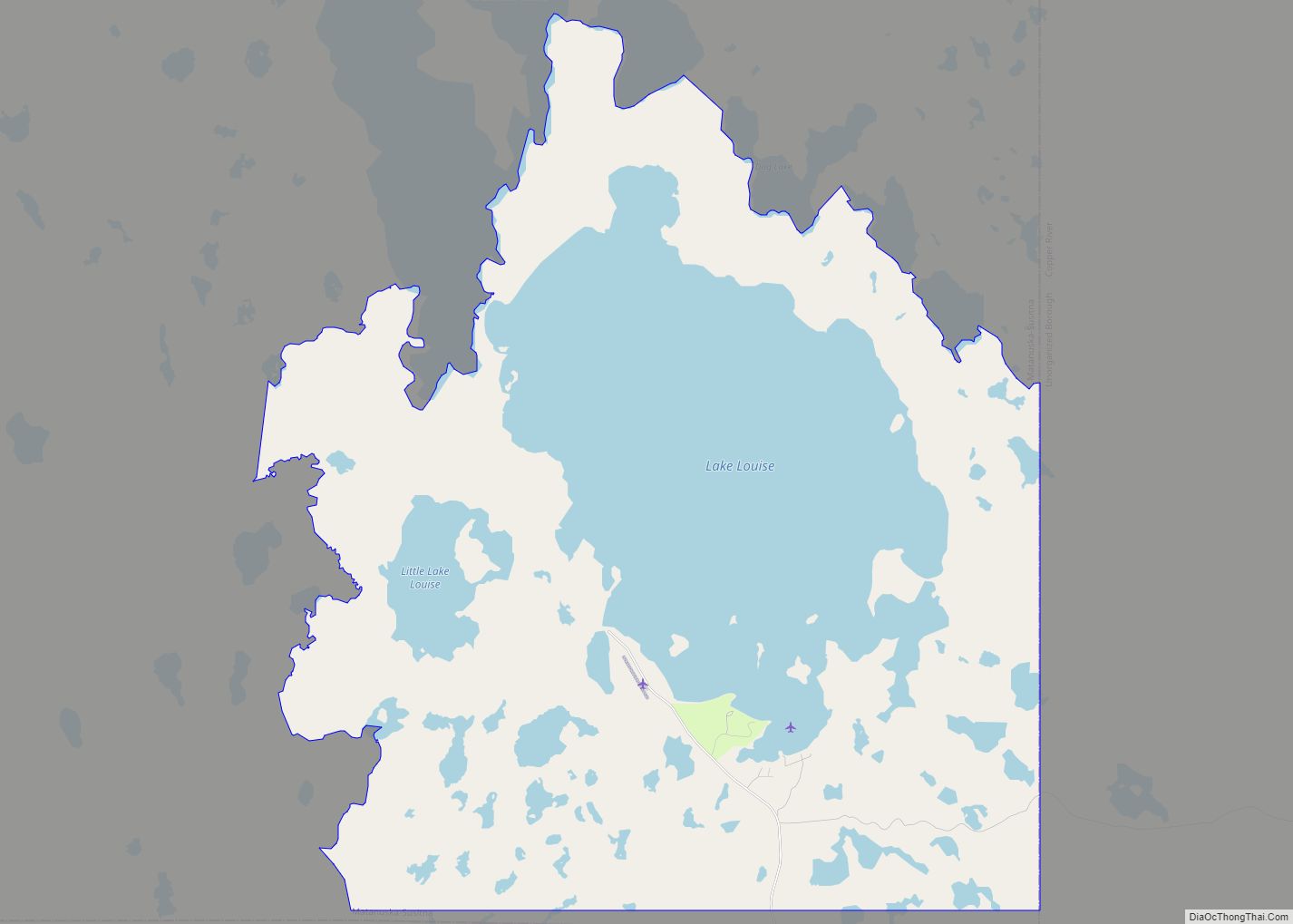Map of Lake Louise CDP