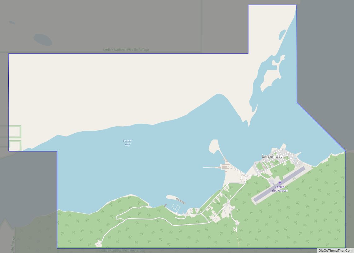 Map of Larsen Bay city