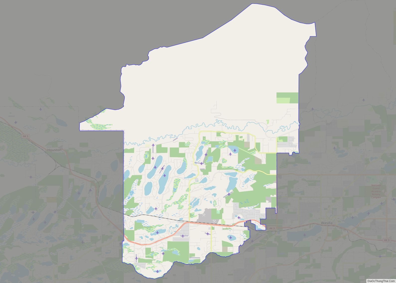 Map of Meadow Lakes CDP