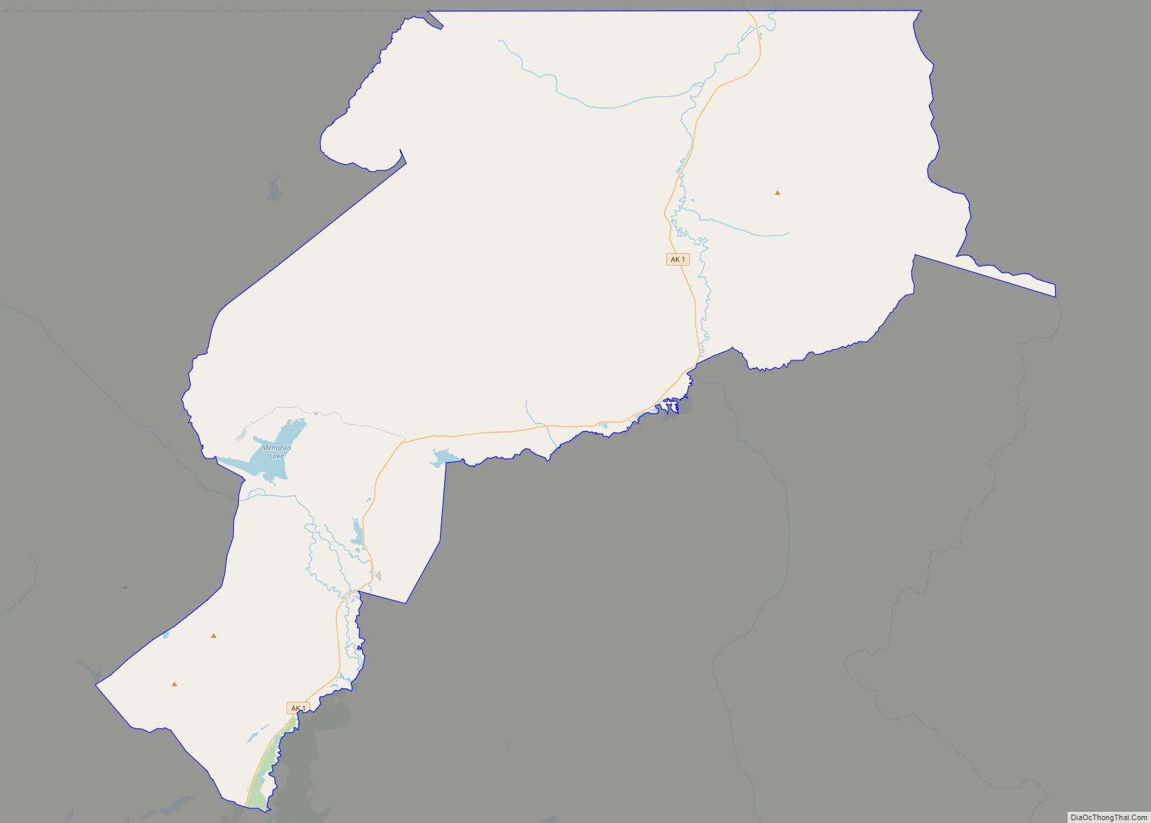 Map of Mentasta Lake CDP