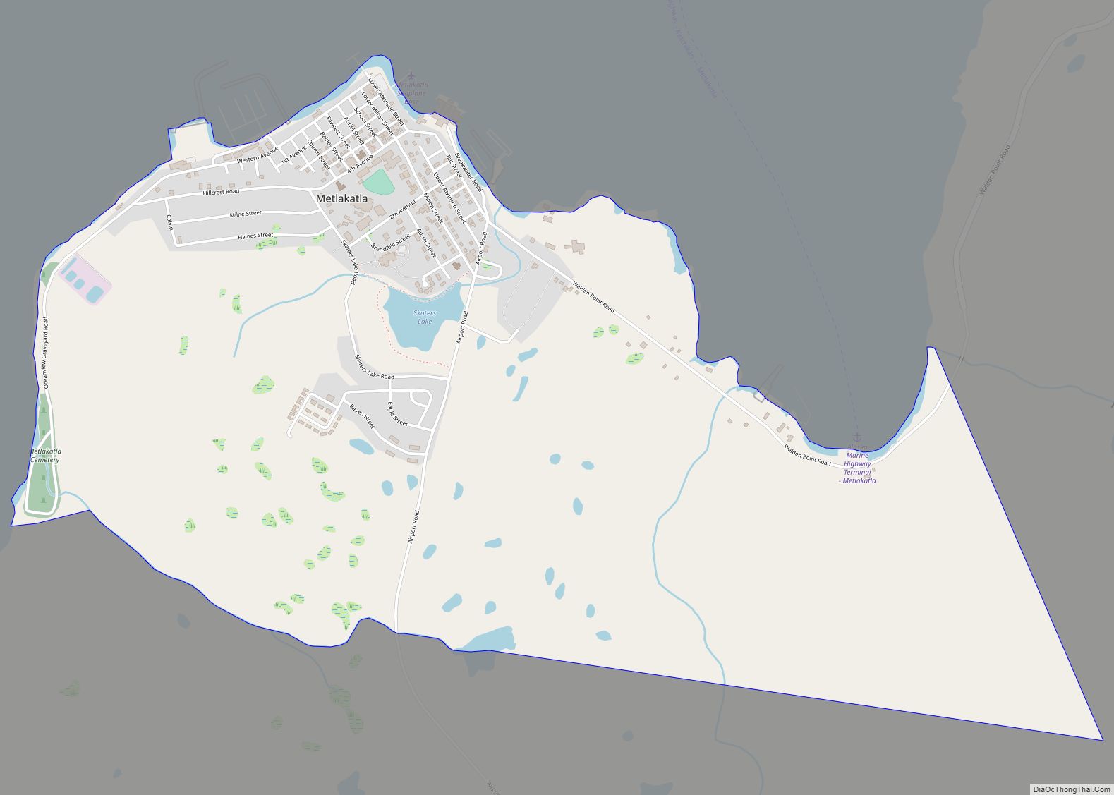 Map of Metlakatla CDP
