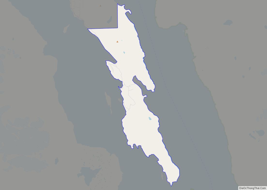 Map of Mud Bay CDP