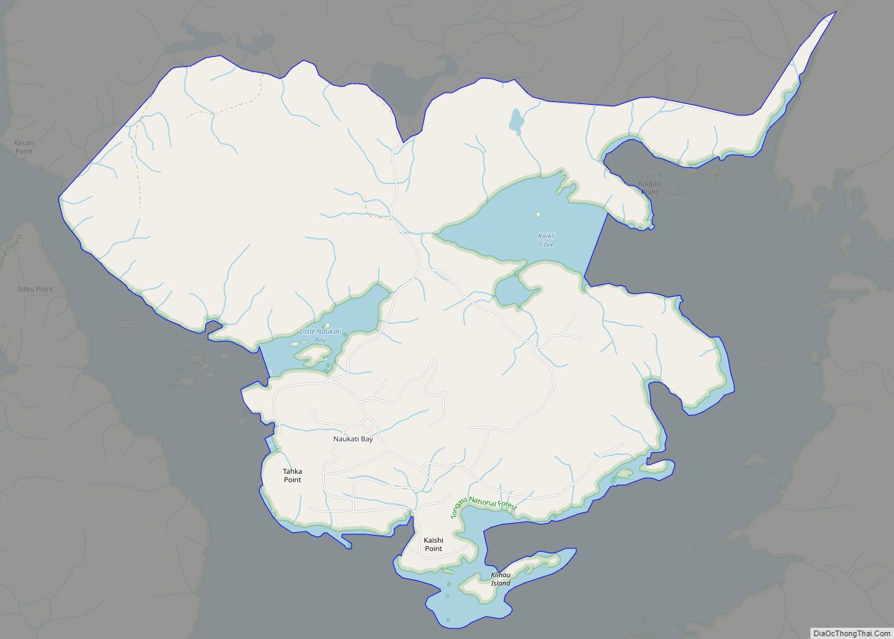 Map of Naukati Bay CDP