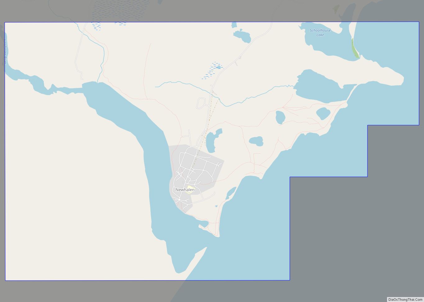 Map of Newhalen city