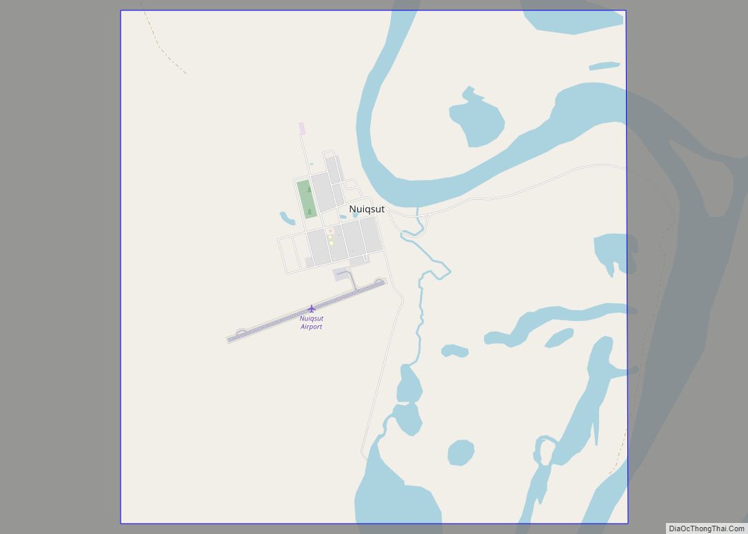 Map of Nuiqsut city