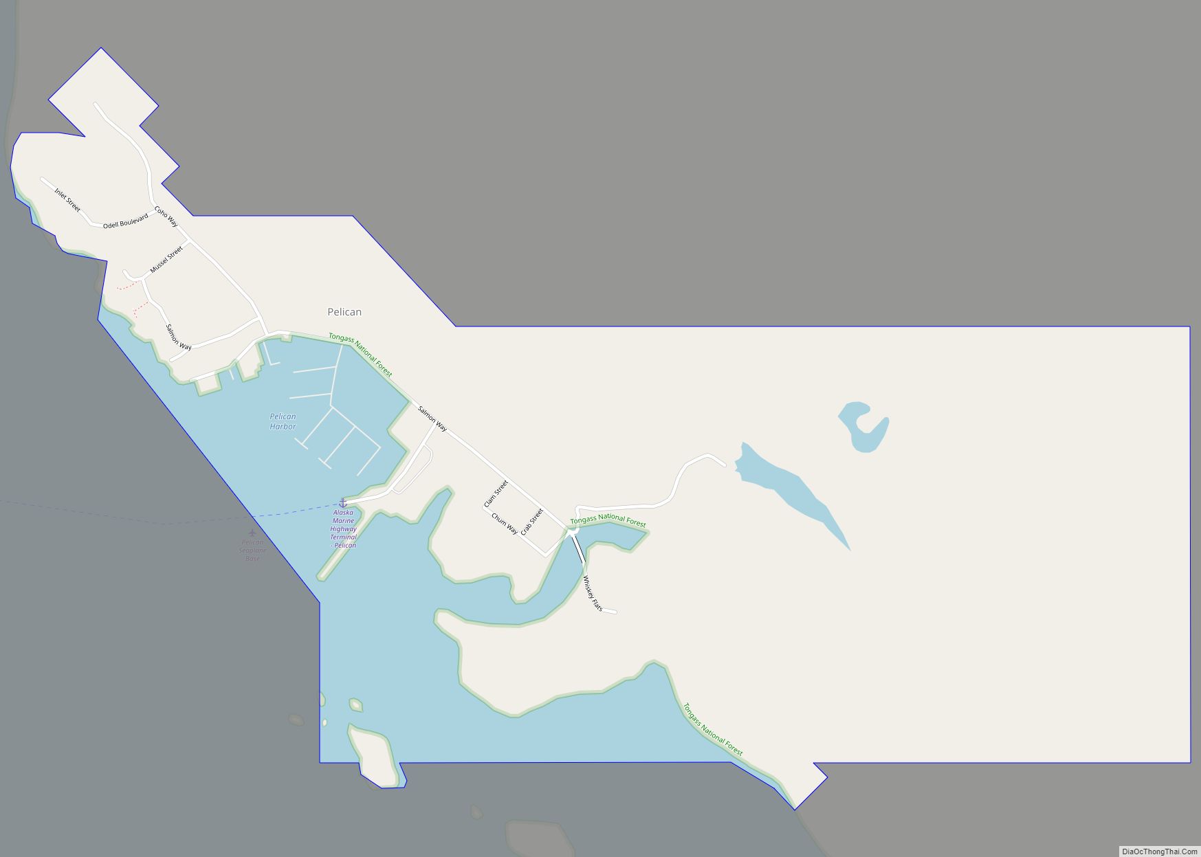 Map of Pelican city