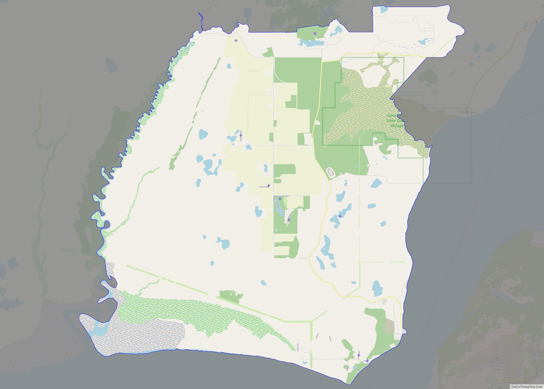 Map of Point MacKenzie CDP