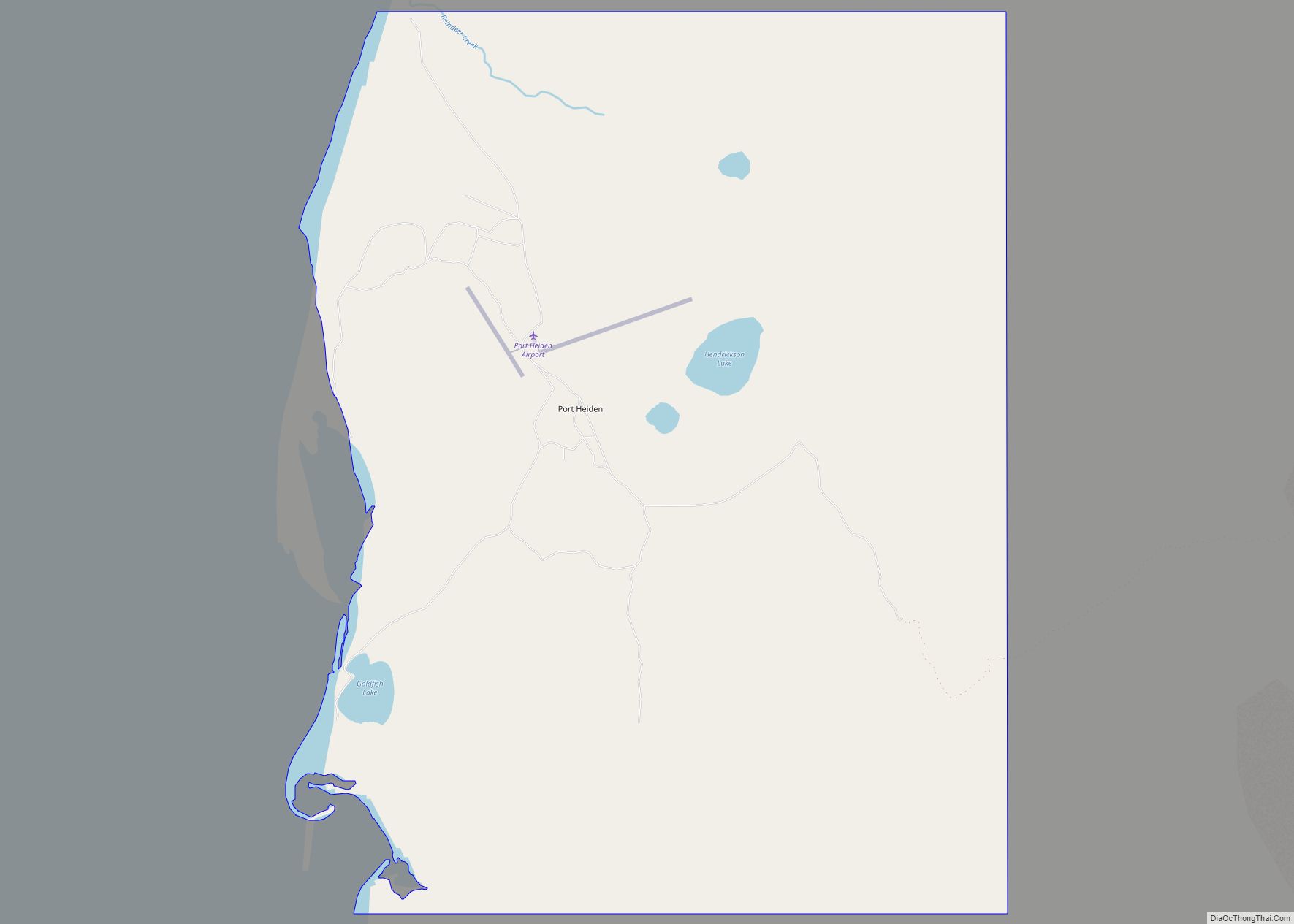 Map of Port Heiden city
