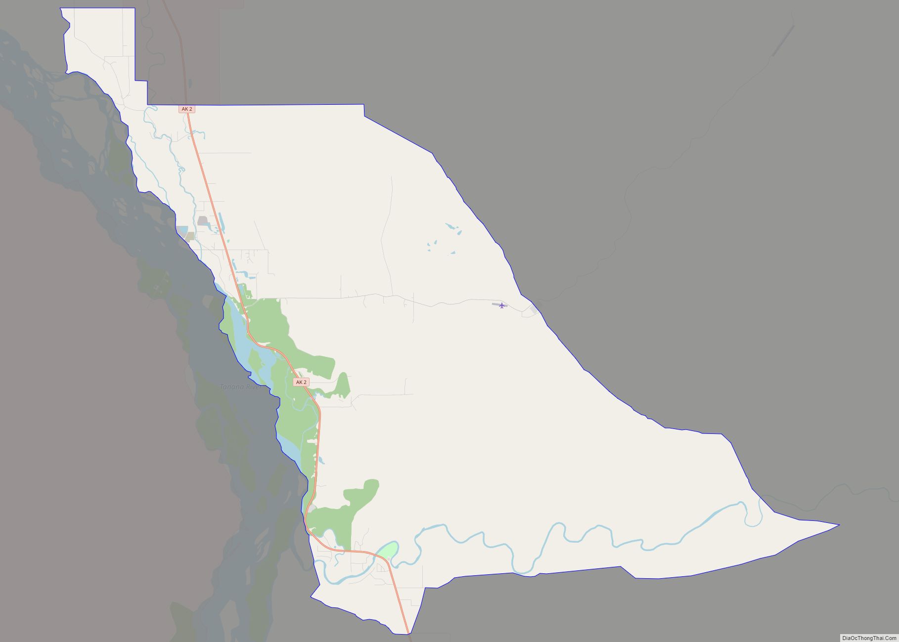 Map of Salcha CDP