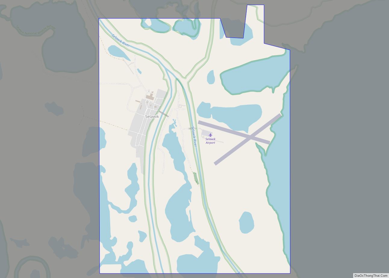 Map of Selawik city