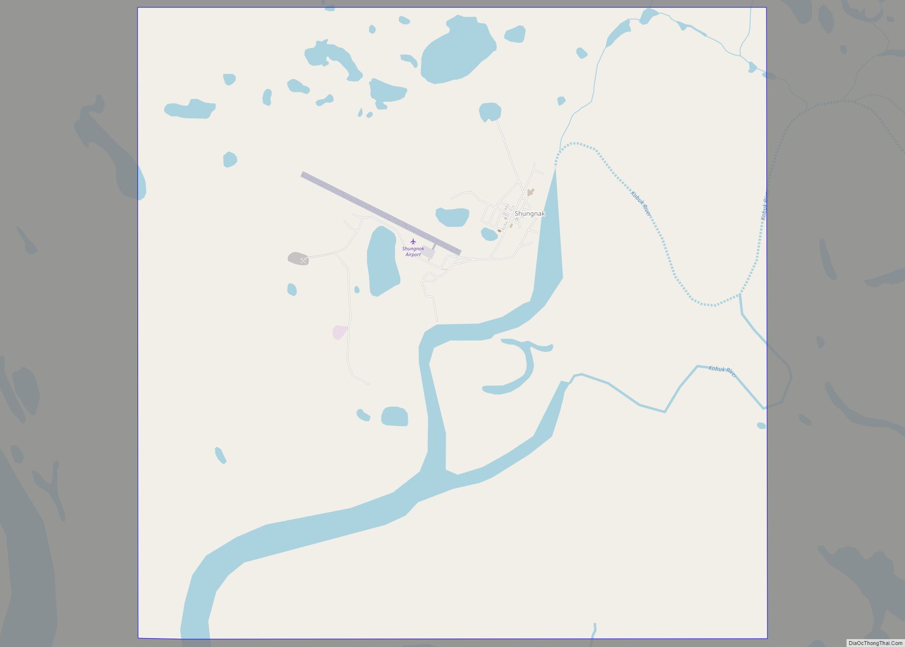 Map of Shungnak city