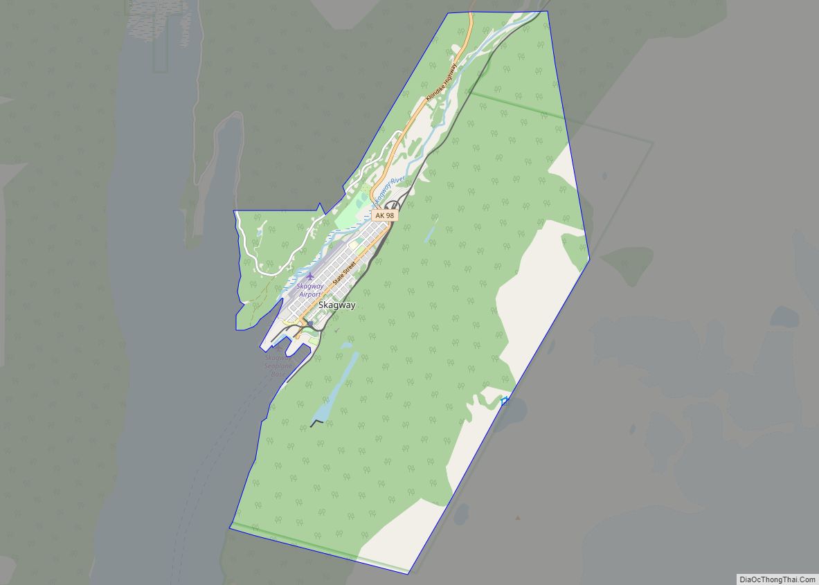 Map of Skagway CDP