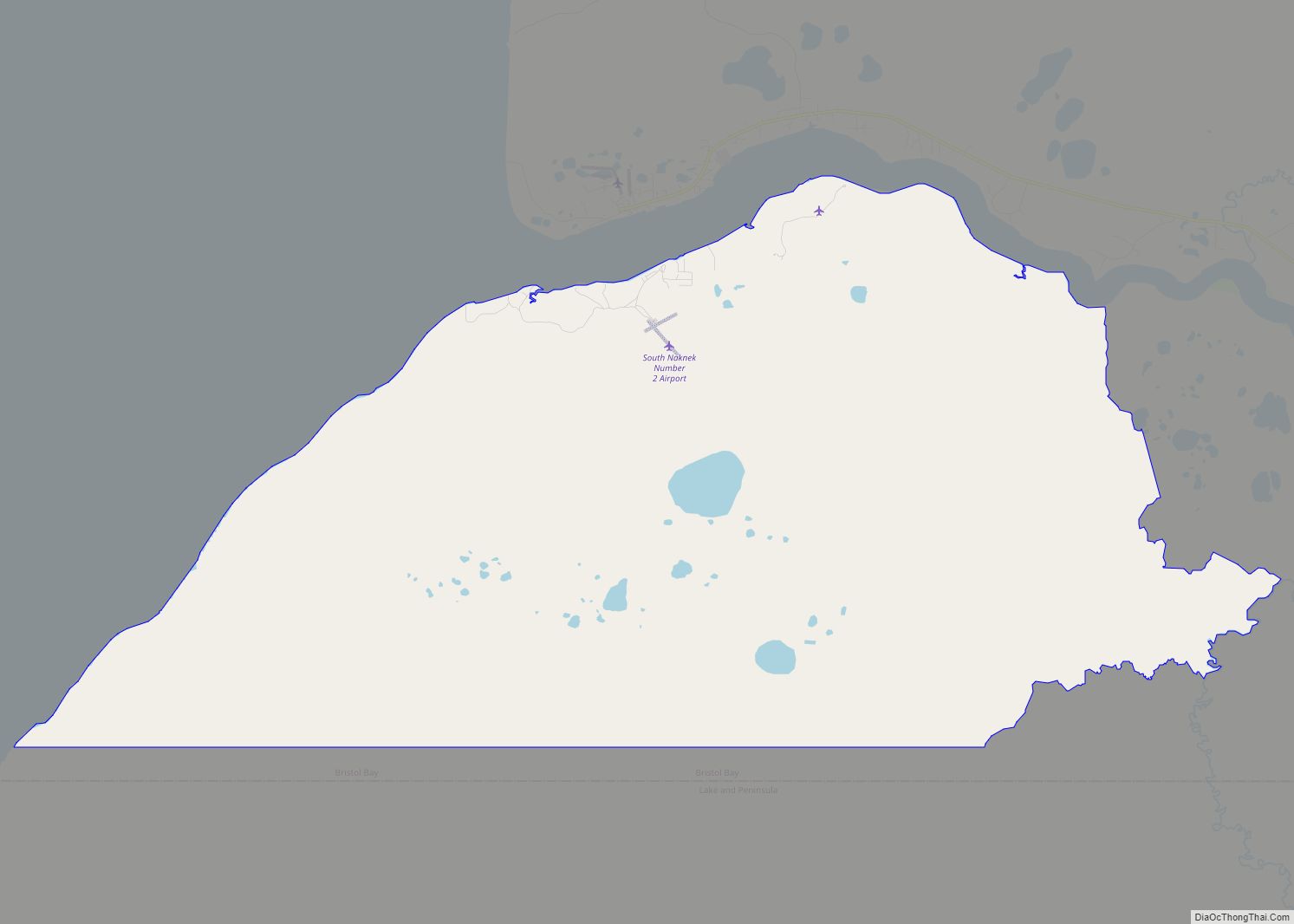 Map of South Naknek CDP