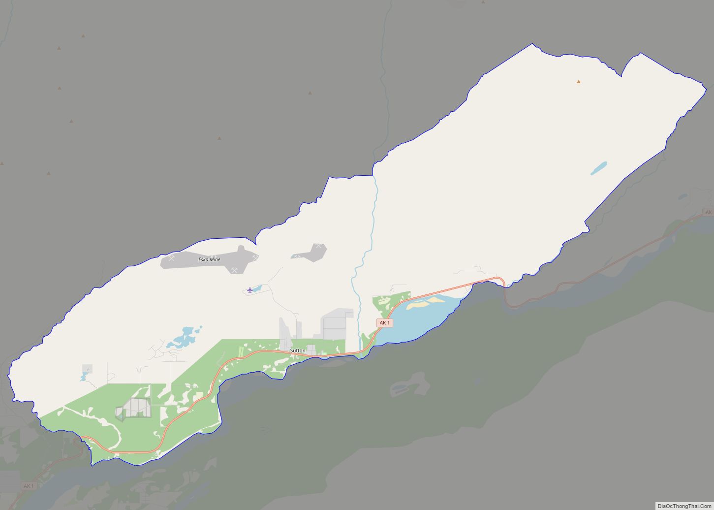 Map of Sutton-Alpine CDP