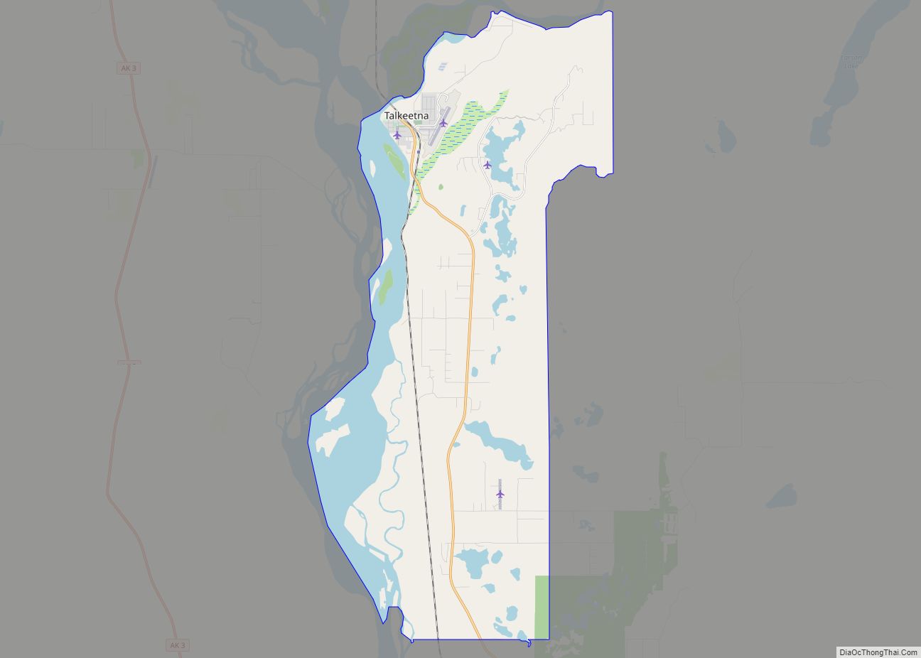 Map of Talkeetna CDP