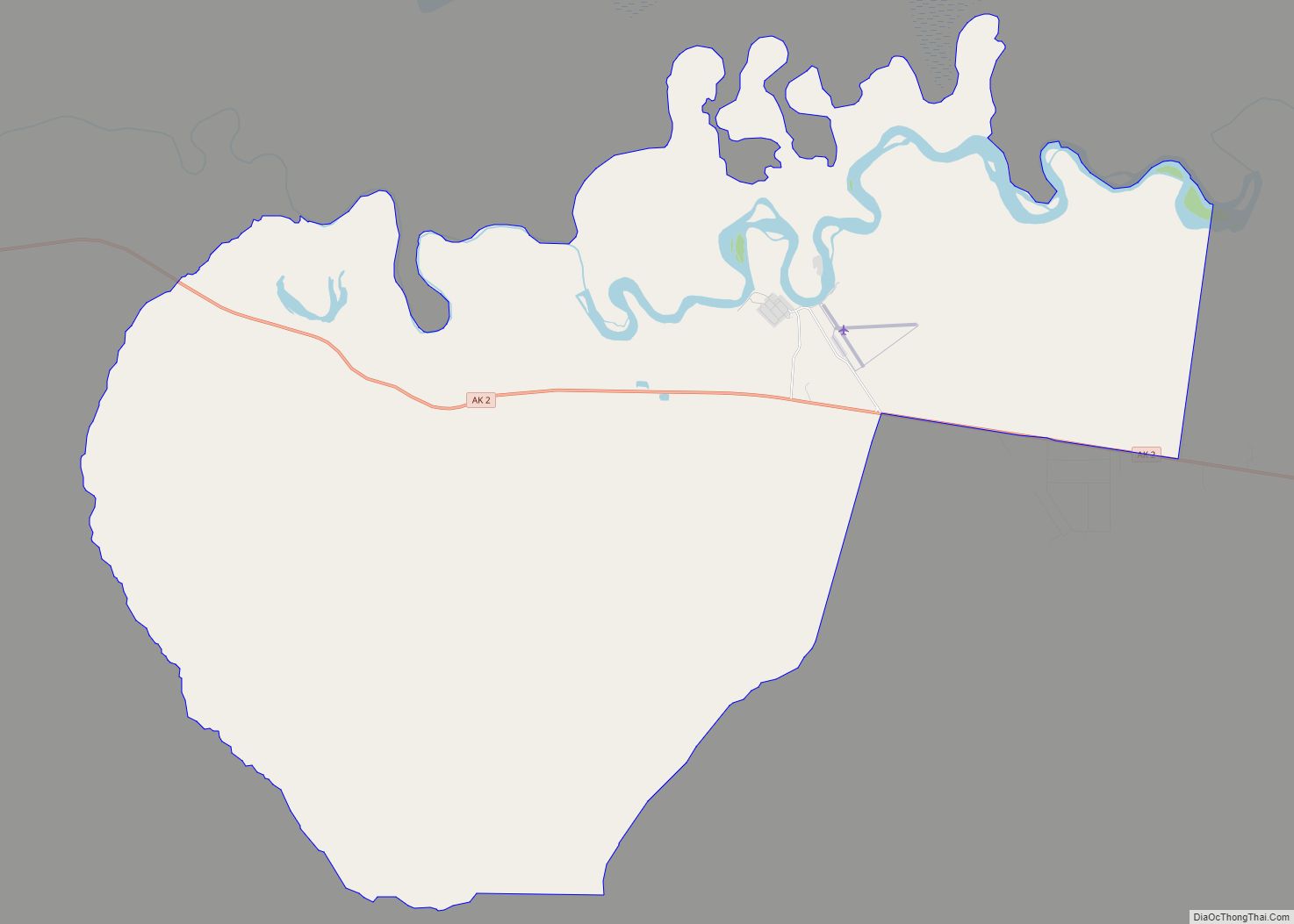 Map of Tanacross CDP